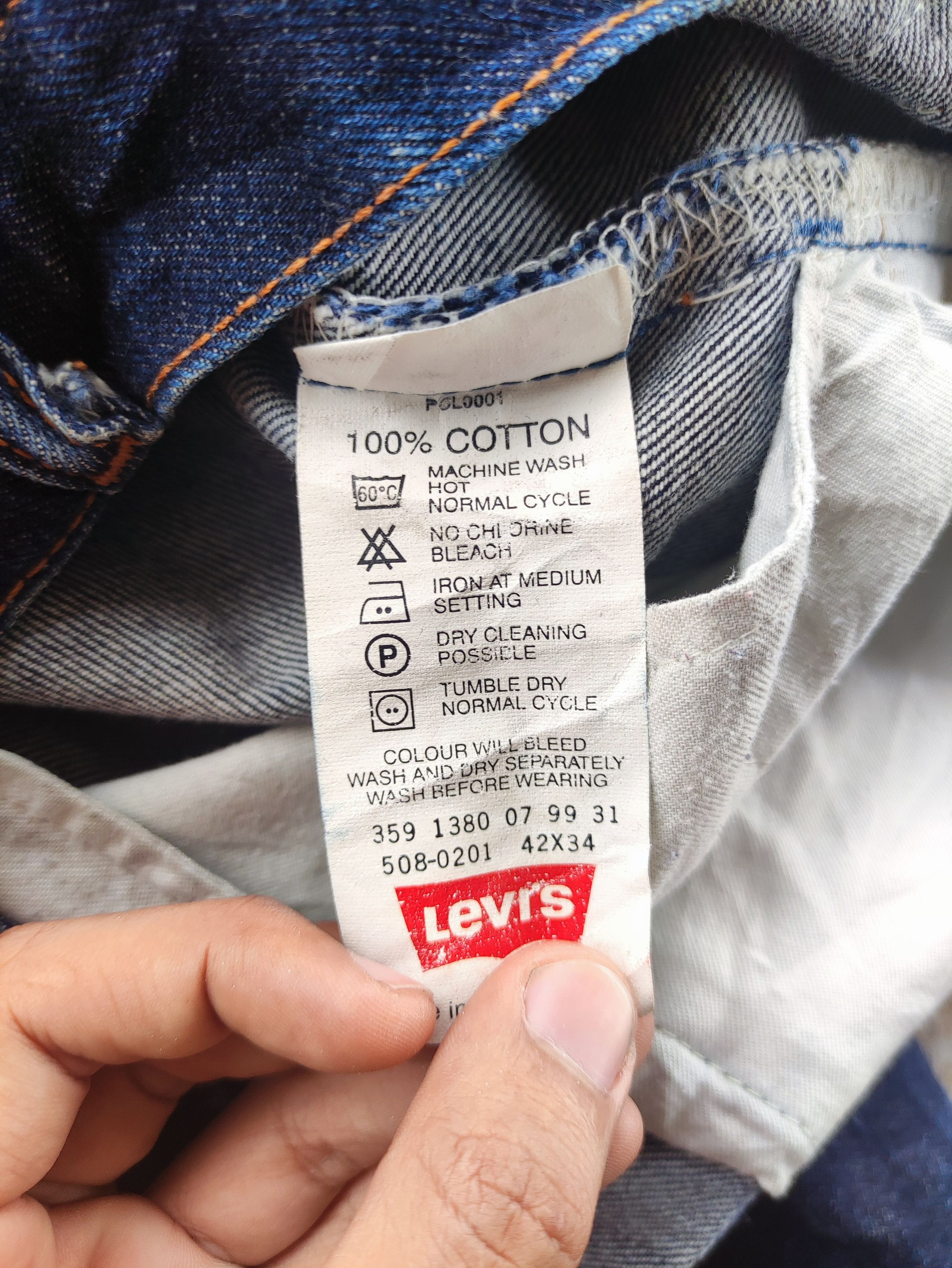 Levi's Vintage Levi's Brand Baggy Denim Distressed Pants Size US 42 / EU 58 - 7 Thumbnail
