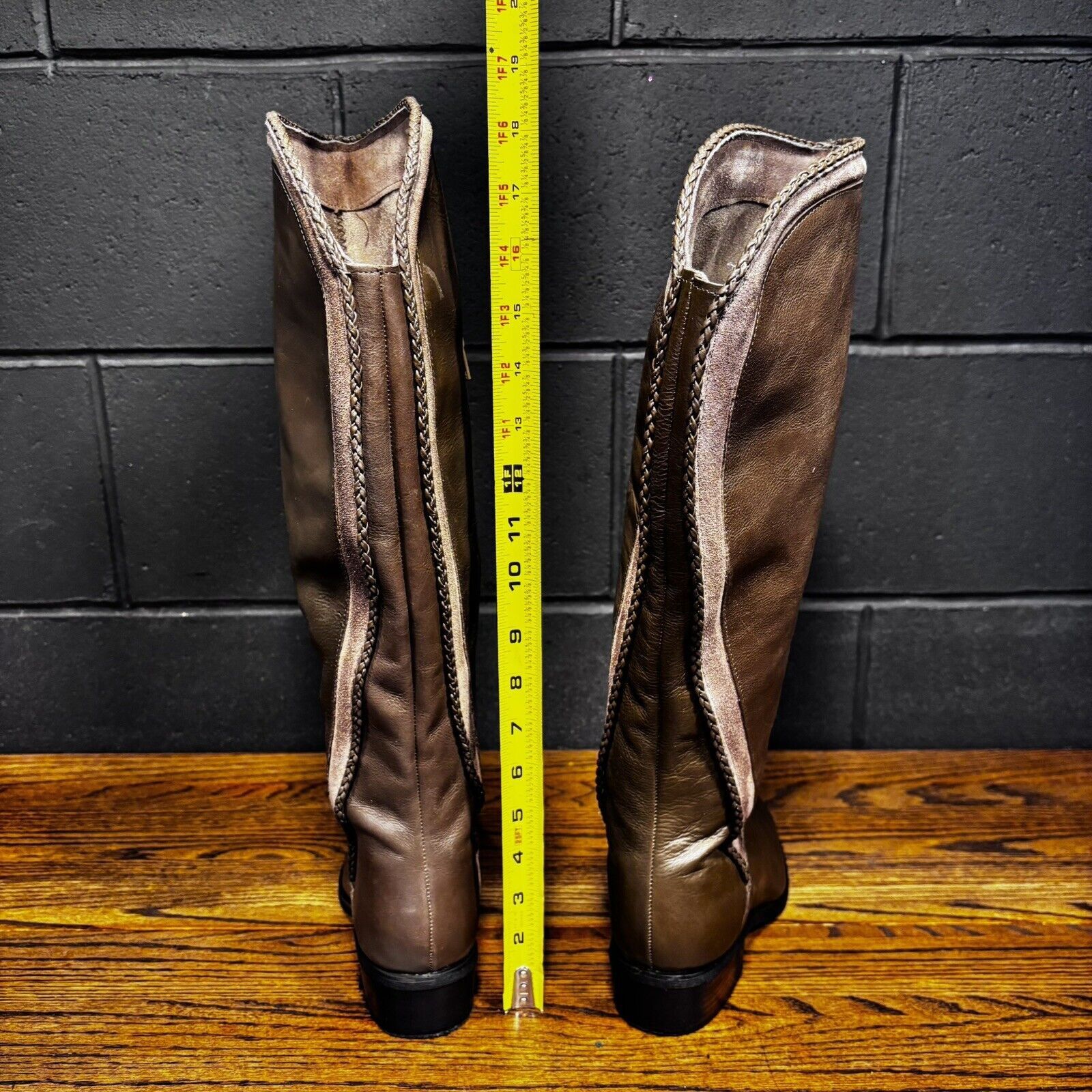 Other NAUGHTY MONKEY Everlasting Brown Leather Knee High Boots Size US 8 / IT 38 - 4 Thumbnail