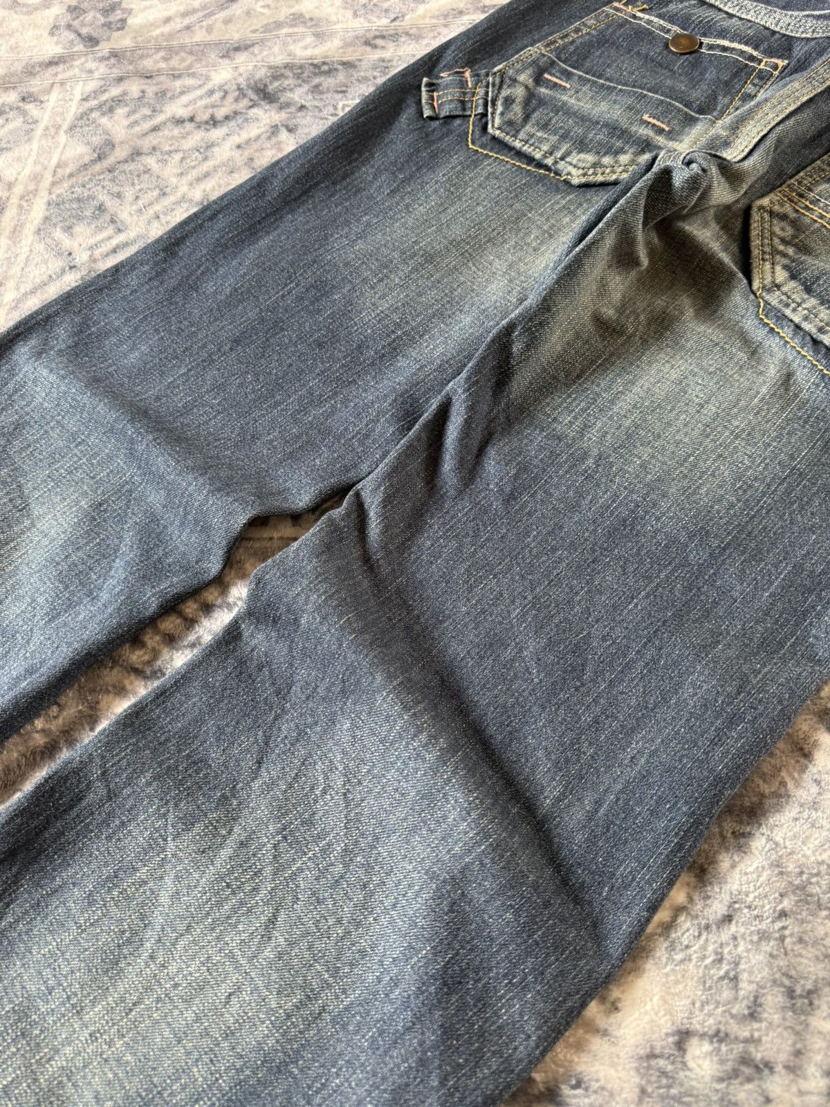 Japanese Brand JohnBull Japan Carpenter Wide Leg Flared Jeans Size US 29 - 18 Thumbnail
