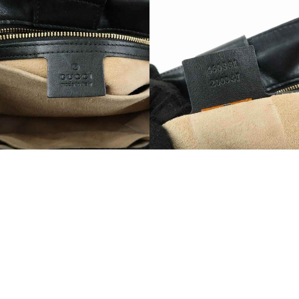 Gucci Gucci Sylvie Top Handle Bag Calfskin Black Size ONE SIZE - 8 Thumbnail