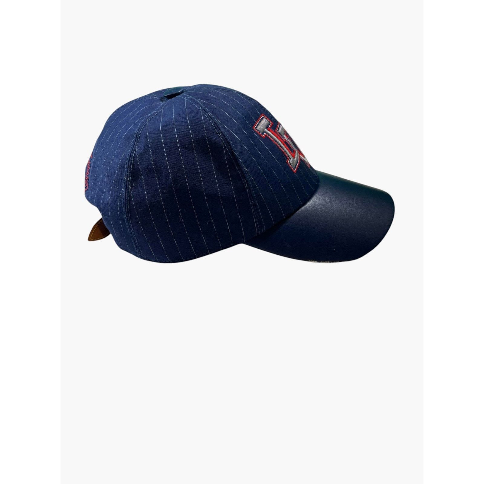 Louis Vuitton Louis Vuitton Pinstripe Embroidered Logo Navy Hat Size ONE SIZE - 3 Thumbnail
