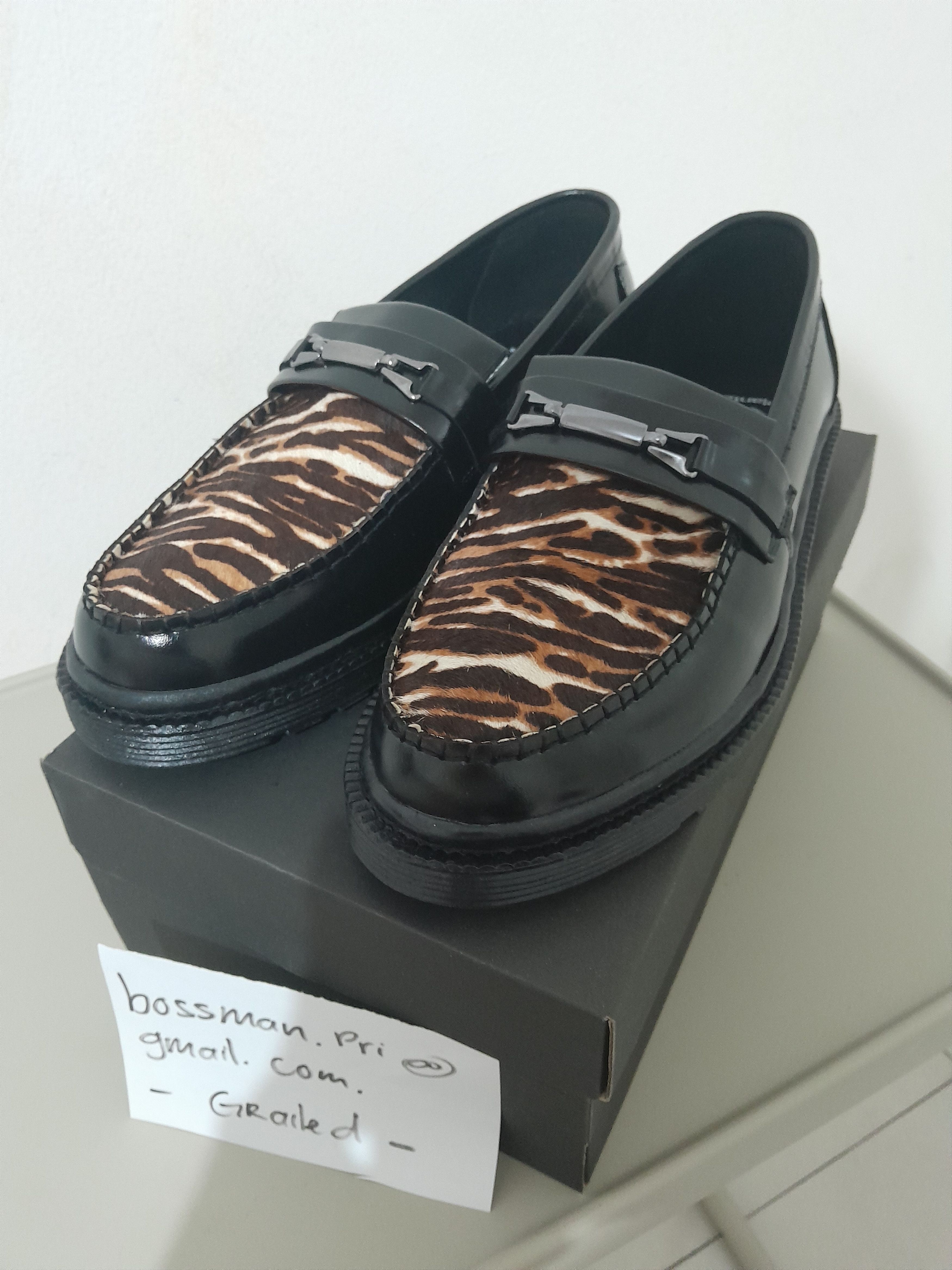 Other Bidz Tiger Leather Loafer Shoes Size US 9 / EU 42 - 1 Thumbnail