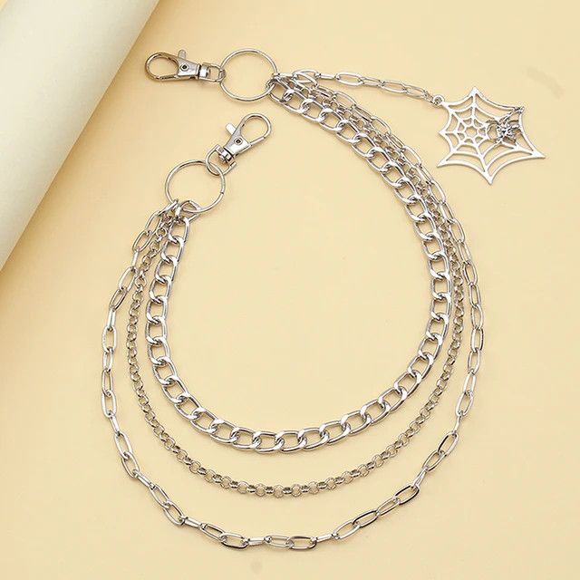Jewelry Spider Web Pendant Jeans Chain Size ONE SIZE - 3 Thumbnail