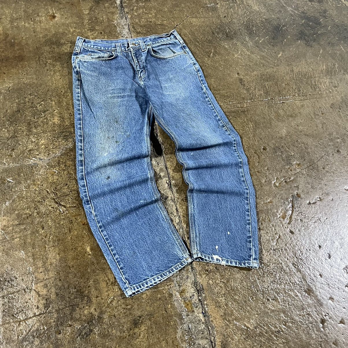 Carhartt × Vintage Crazy Vintage Y2K Carhartt Jeans Workwear Skater Essential Size US 32 / EU 48 - 6 Thumbnail