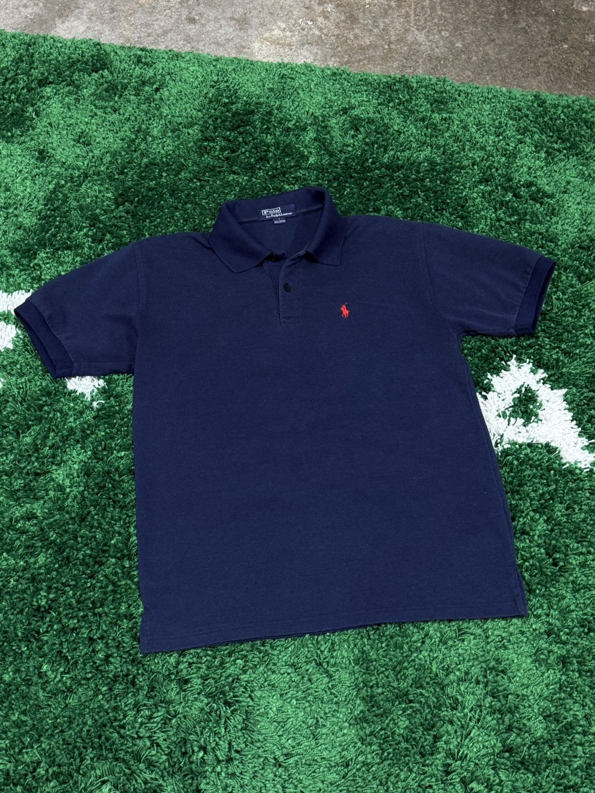 Polo Ralph Lauren Polo Ralph Lauren Classic Horse Logo Navy Red Shirt PRL Size US L / EU 52-54 / 3 - 1 Thumbnail