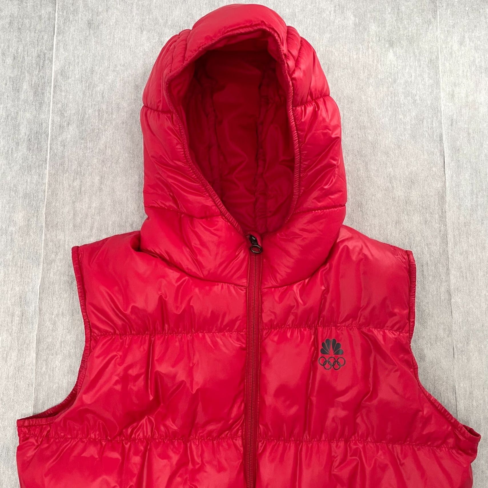Nike Nike ACG Jacket Womens Small Red 550 Goose Down Vest Full Zip Hood Logo Ladies S Size S / US 4 / IT 40 - 4 Thumbnail