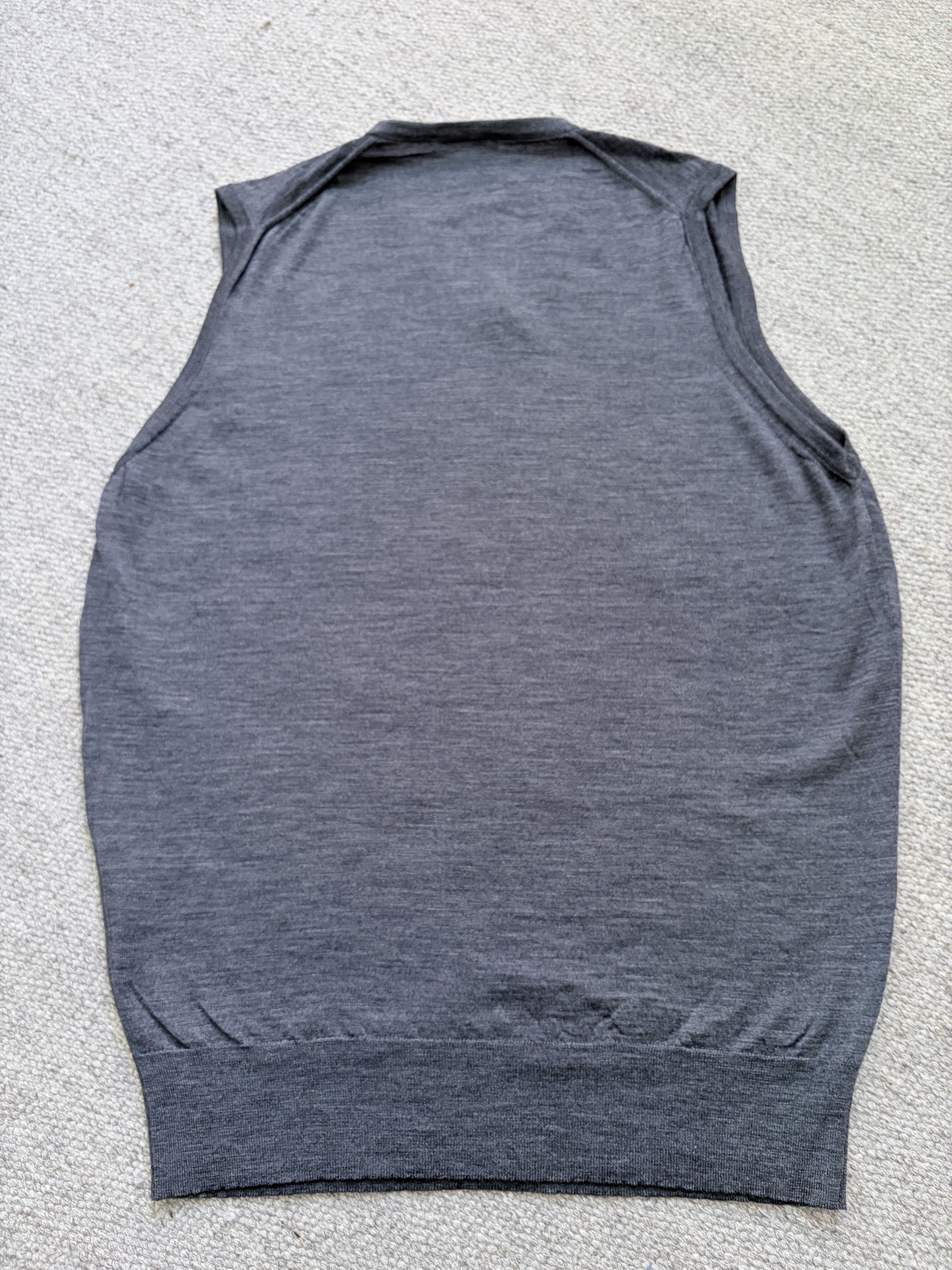 Burberry Burberry London Wool Knit Vest – Charcoal Grey / Size S Size US S / EU 44-46 / 1 - 8 Thumbnail