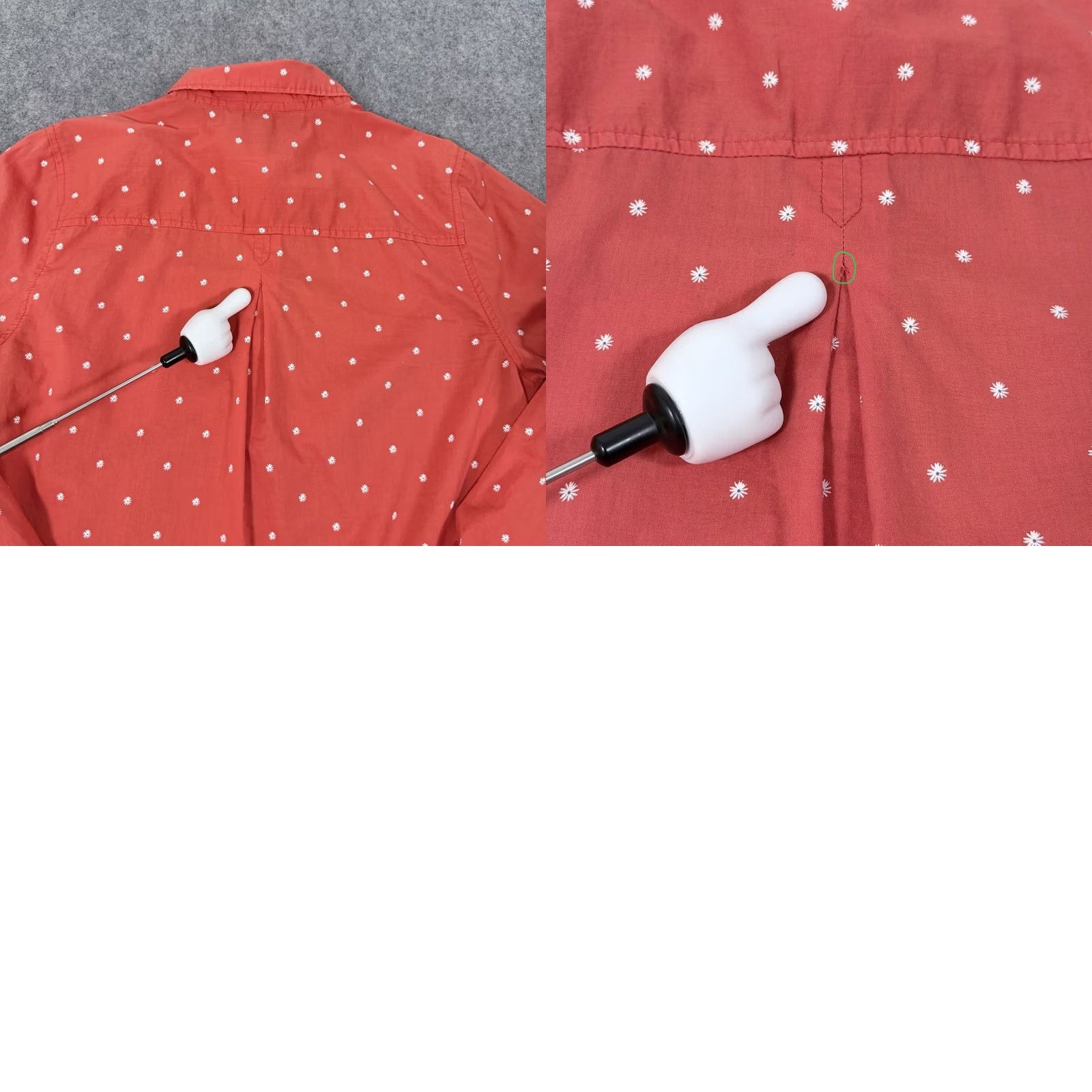 Old Navy Old Navy Button-Up Shirt Women Medium Orange Red Floral Long Sleeve, Classic Vintage? (Note: Original title indicates vintage: No) Size M / US 6-8 / IT 42-44 - 11 Thumbnail