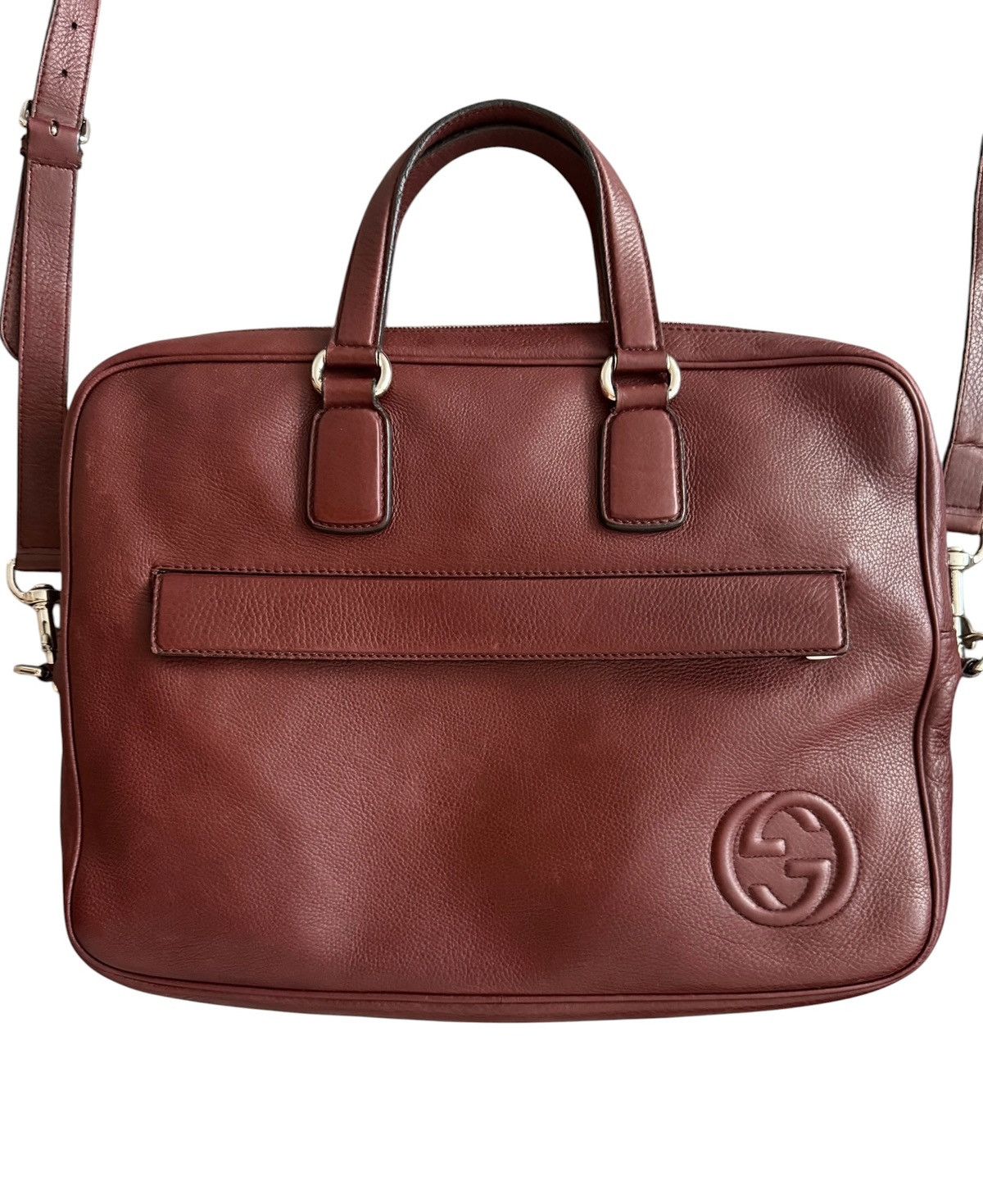 Gucci Gucci Soho Interlocking Bussines Brifcase leather bag Size ONE SIZE - 3 Thumbnail