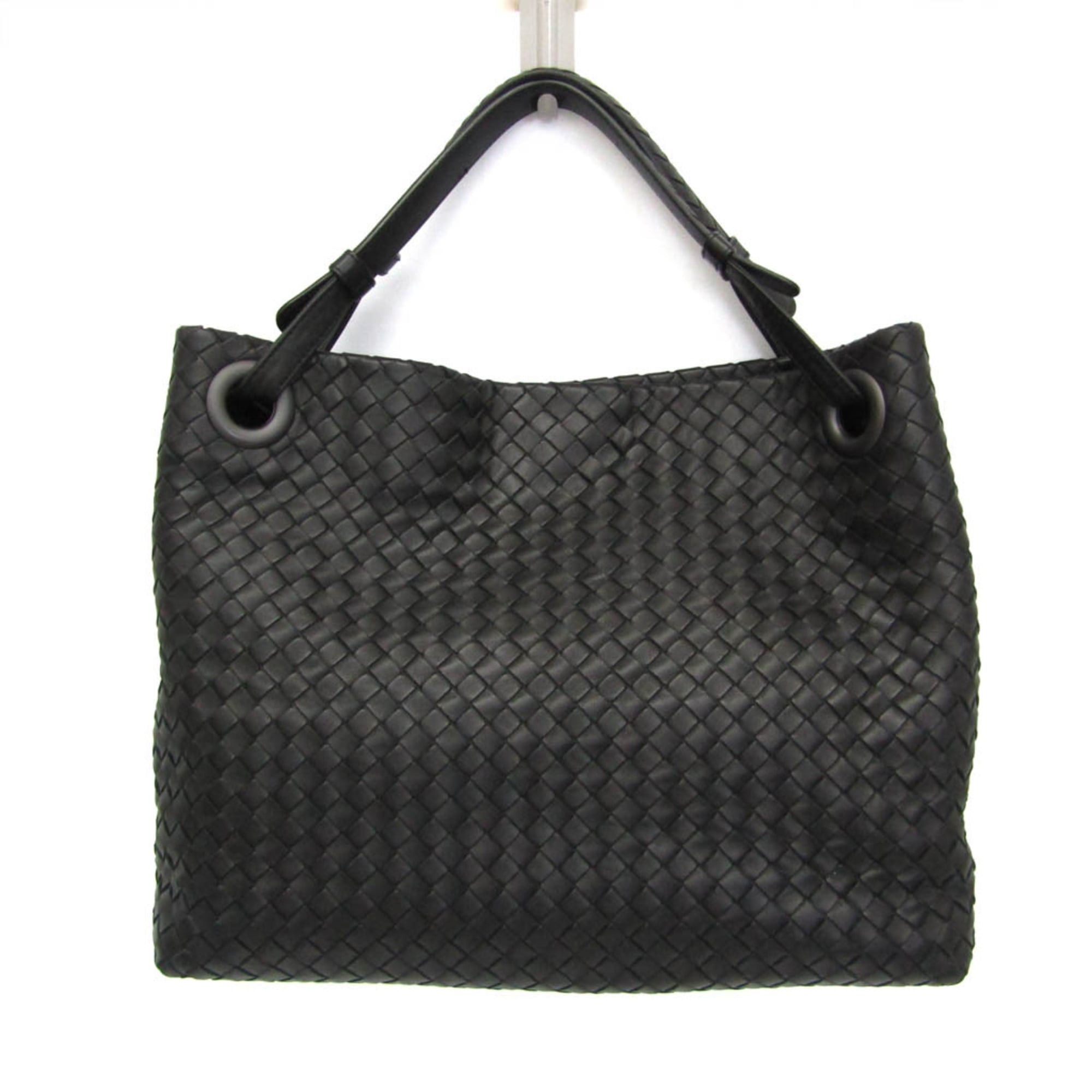 Bottega Veneta Bottega Veneta Intrecciato Medium Garda Bag 179320 Women's Leather Handbag Black Size ONE SIZE - 1 Thumbnail