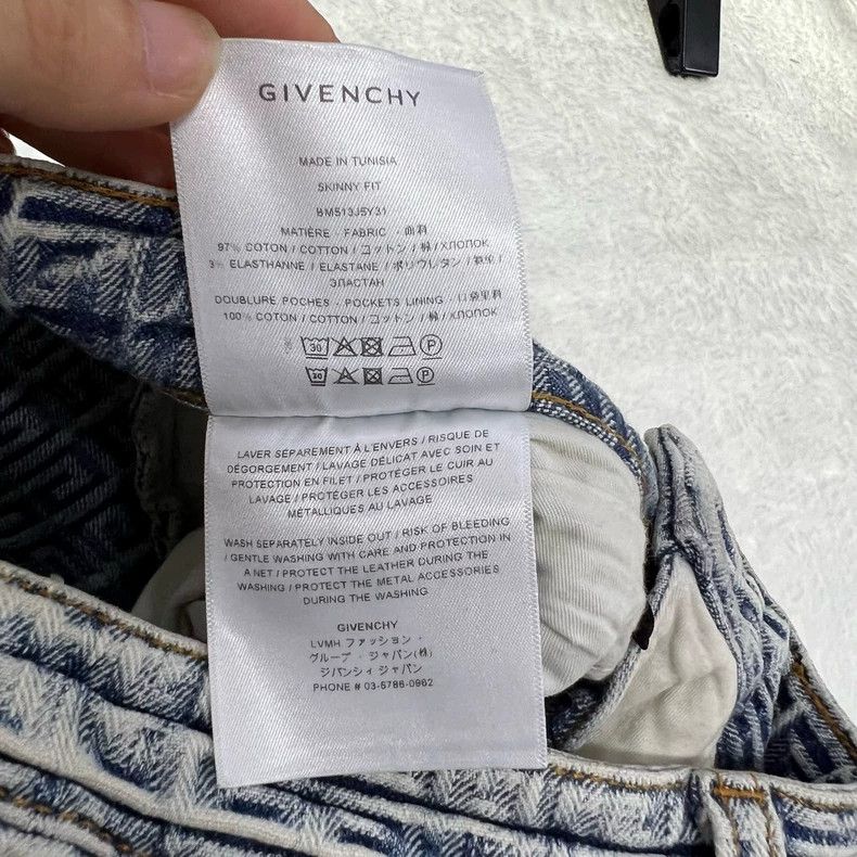 Givenchy Givenchy SizeL 4G Bleached Skinny Jeans Size US 30 / EU 46 - 4 Thumbnail