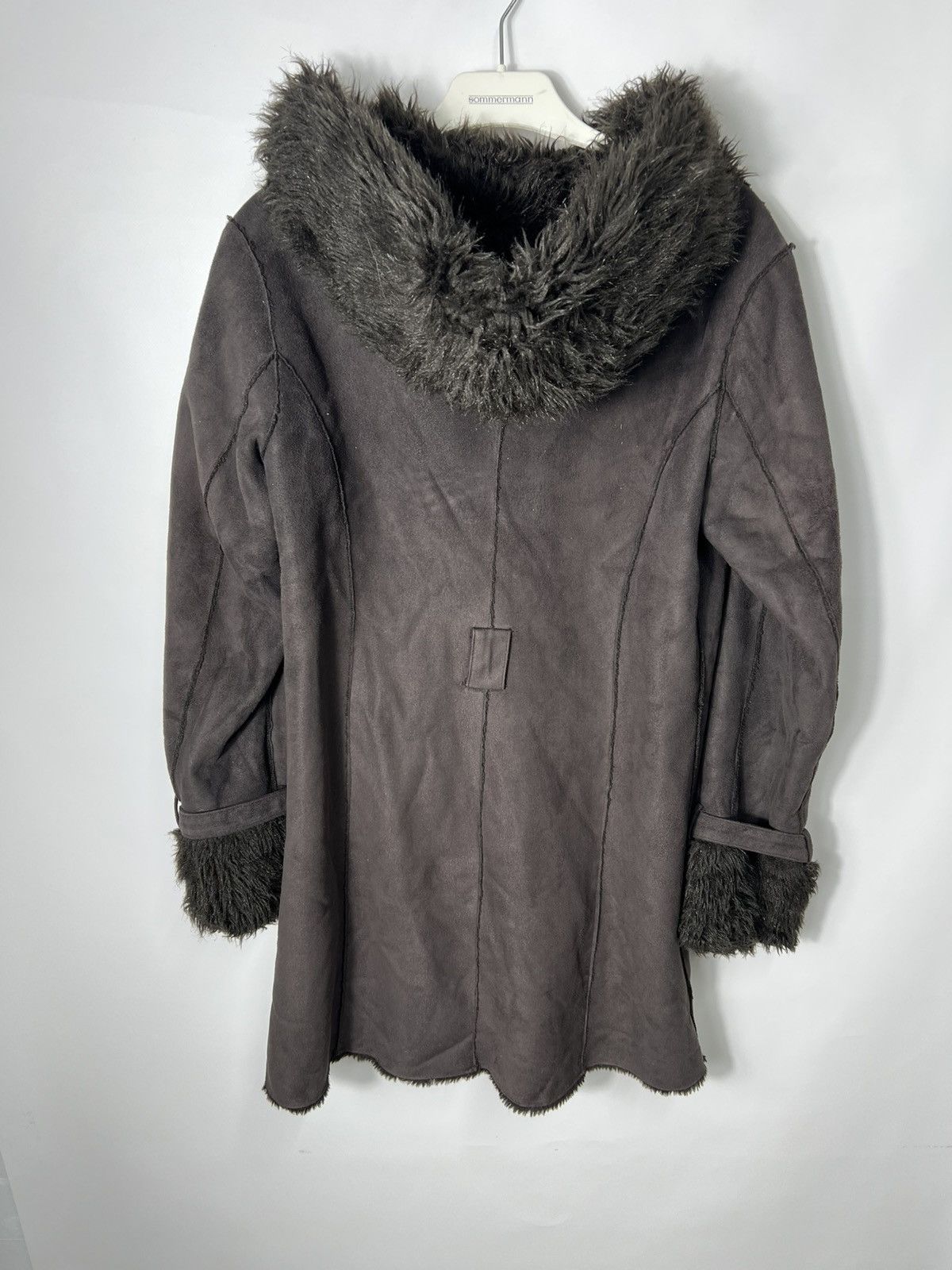 Giorgio Armani Vintage streetwear Y2k Armani Jeans Faux Fur Coat Jacket Size M / US 6-8 / IT 42-44 - 12 Thumbnail