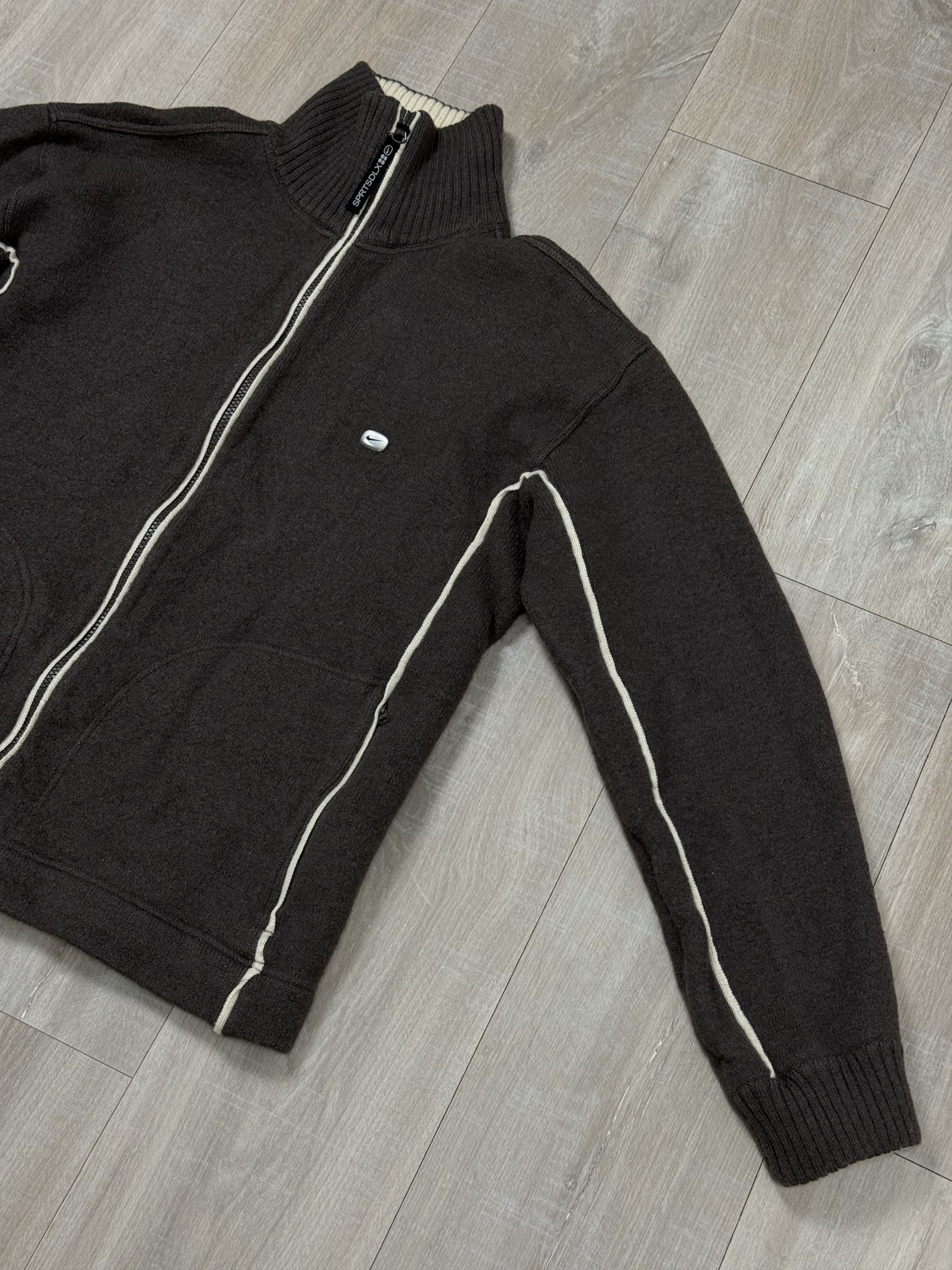 Nike RARE Vintage Nike Wool Sweater Brown Size US XXL / EU 58 / 5 - 3 Thumbnail