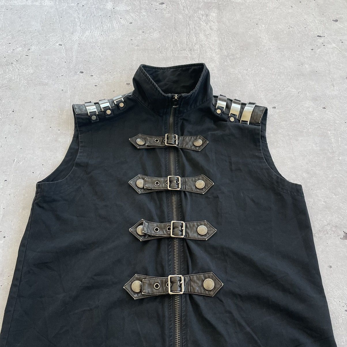 Other 🔥RARE🔥 Rave Punk avantgarde vest gothic style Size US L / EU 52-54 / 3 - 5 Thumbnail