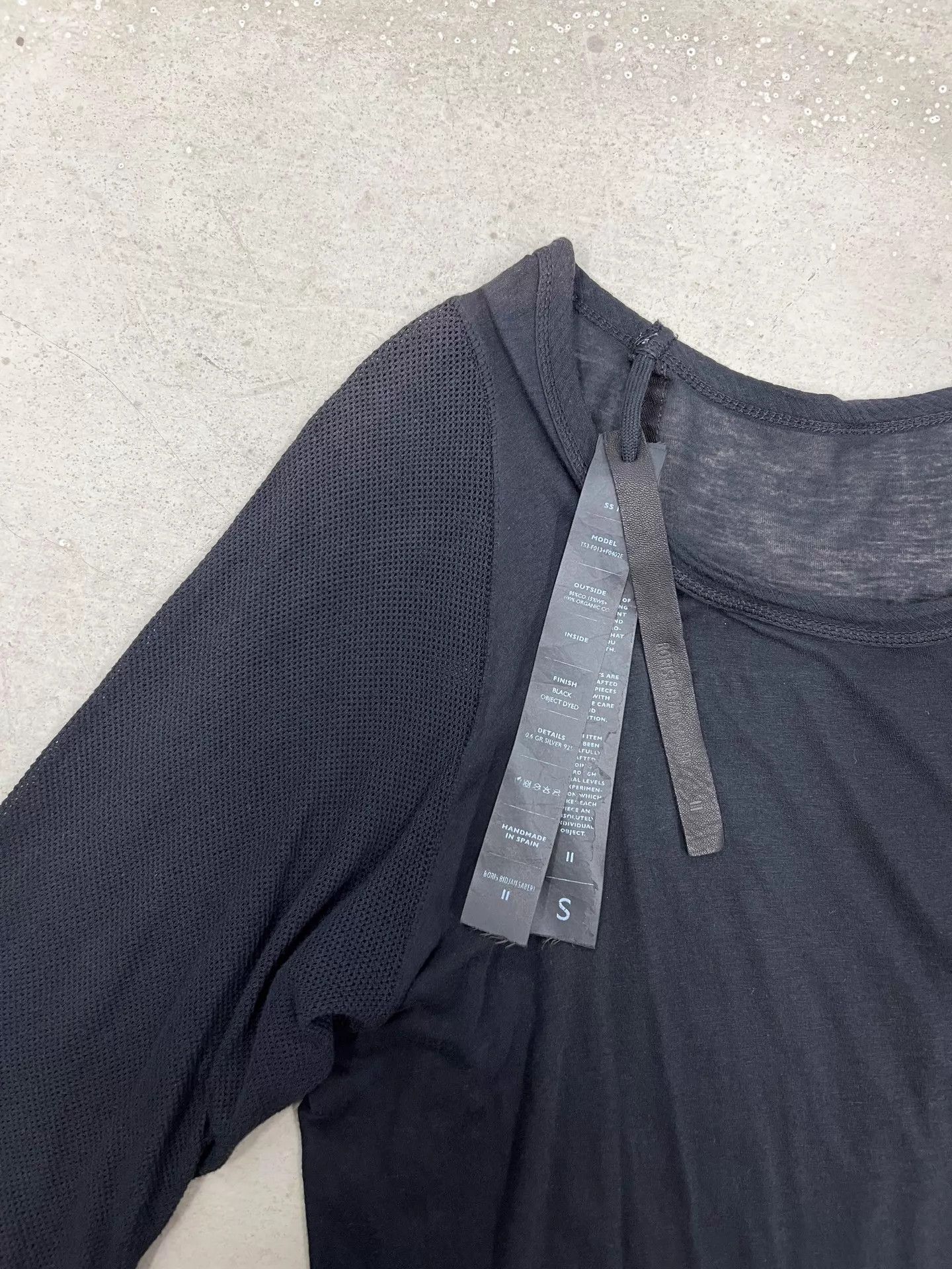 Boris Bidjan Saberi BBS Handmade Mesh & Wool Knit Short-Sleeve T-Shirt S Size US S / EU 44-46 / 1 - 2 Thumbnail