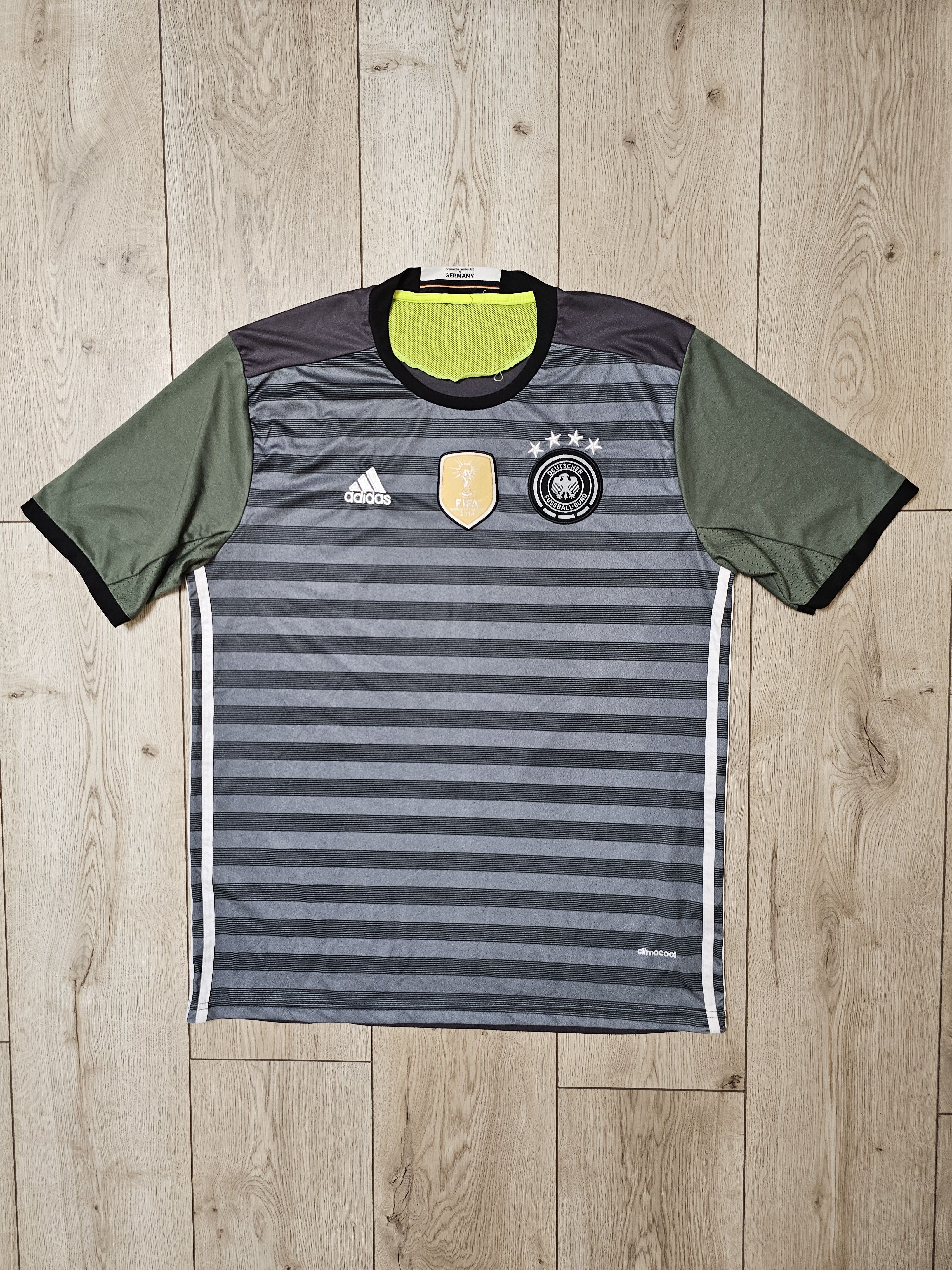 Adidas GERMANY 2016 2017 AWAY FOOTBALL SHIRT SOCCER JERSEY L/XL Size US L / EU 52-54 / 3 - 1 Thumbnail