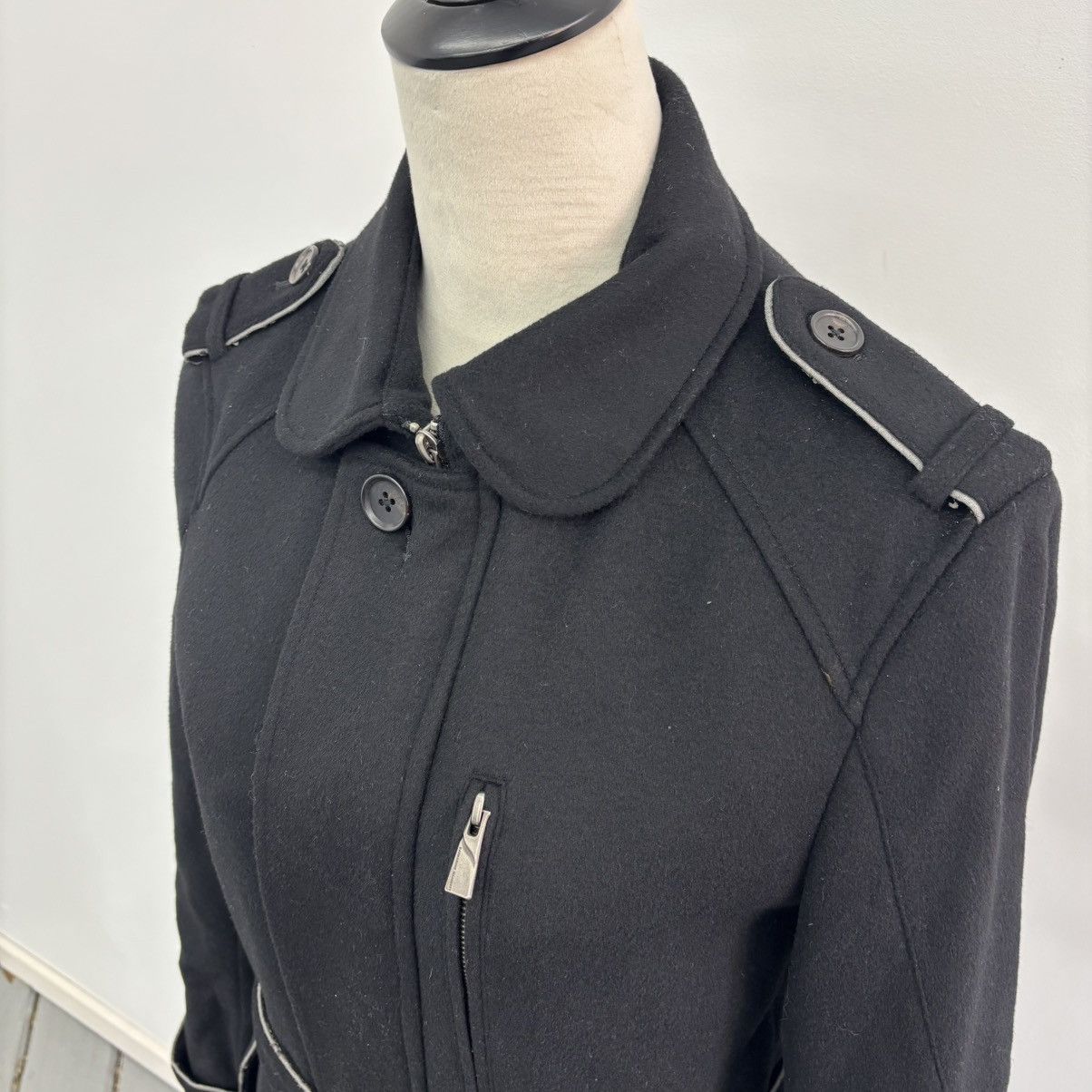 Katharine Hamnett London Belted Long Coat Size US M / EU 48-50 / 2 - 4 Thumbnail