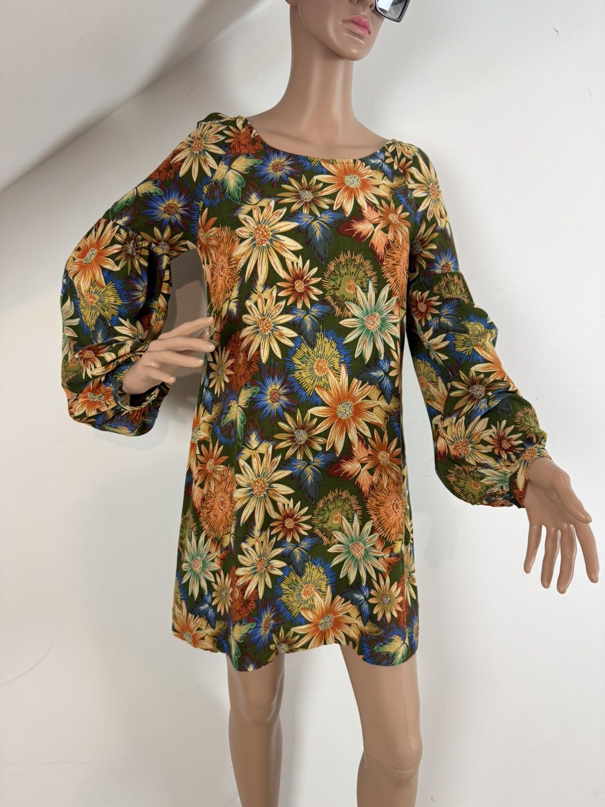 Farm Rio Floral Mini Dress with Open Back Size S / US 4 / IT 40 - 2 Thumbnail