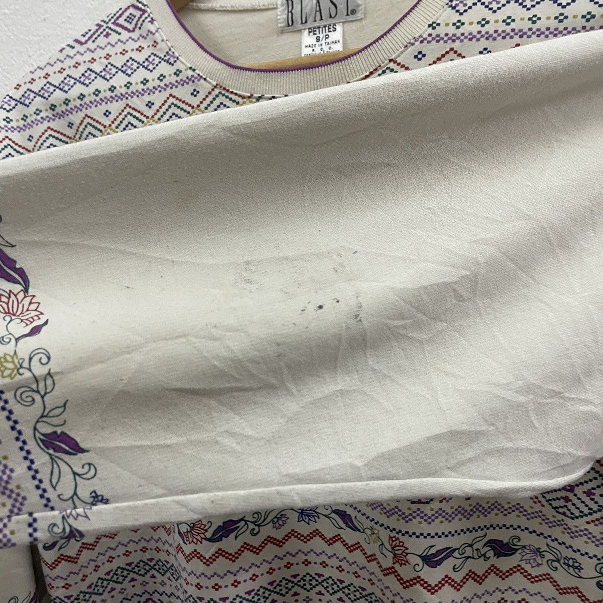 Vintage 🔥Vintage Blast Native Flower Design Sweatshirts Size US S / EU 44-46 / 1 - 6 Thumbnail