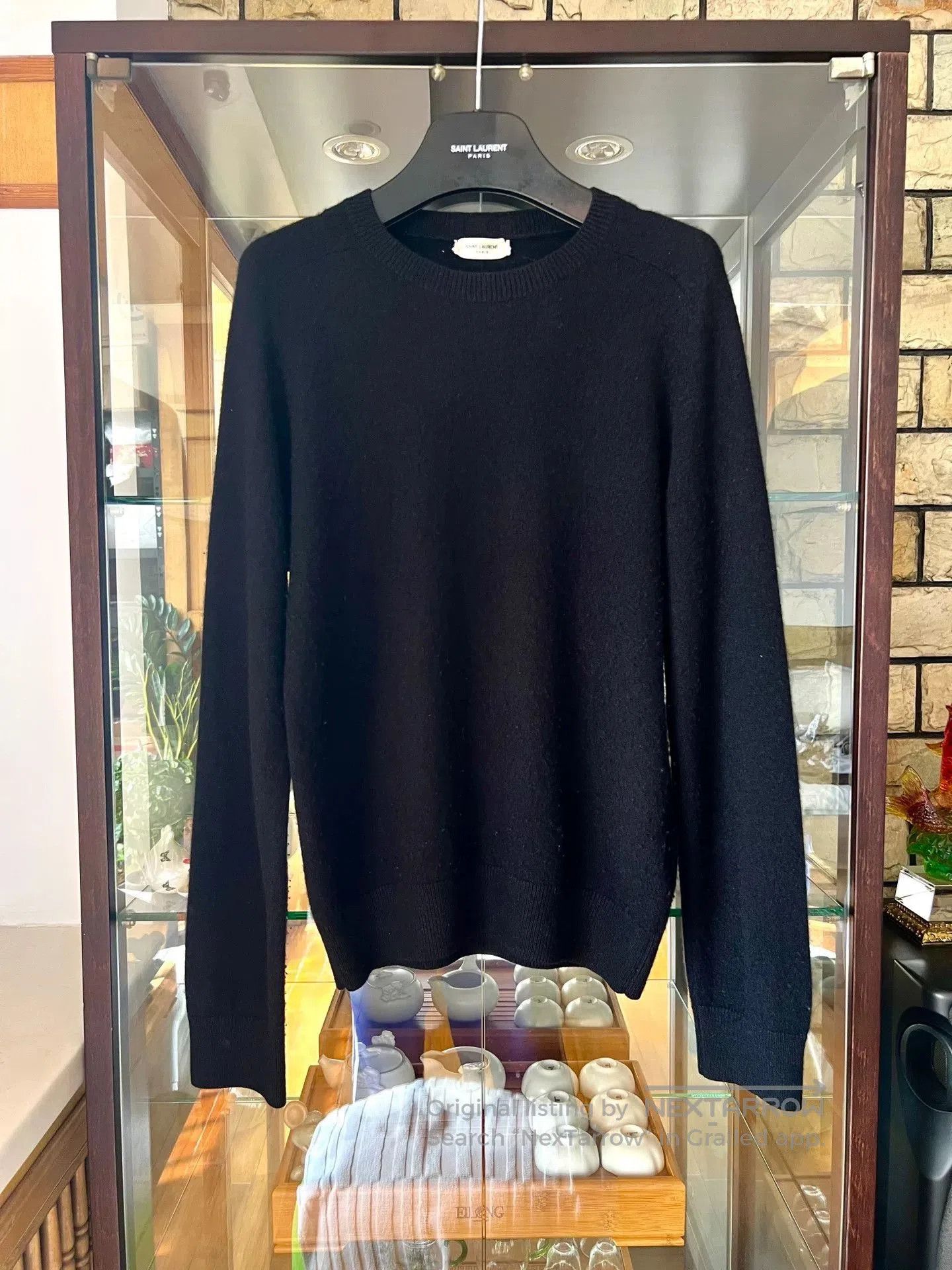 Saint Laurent Paris black cashmere sweater by saint laurent. Size US S / EU 44-46 / 1 - 1 Thumbnail