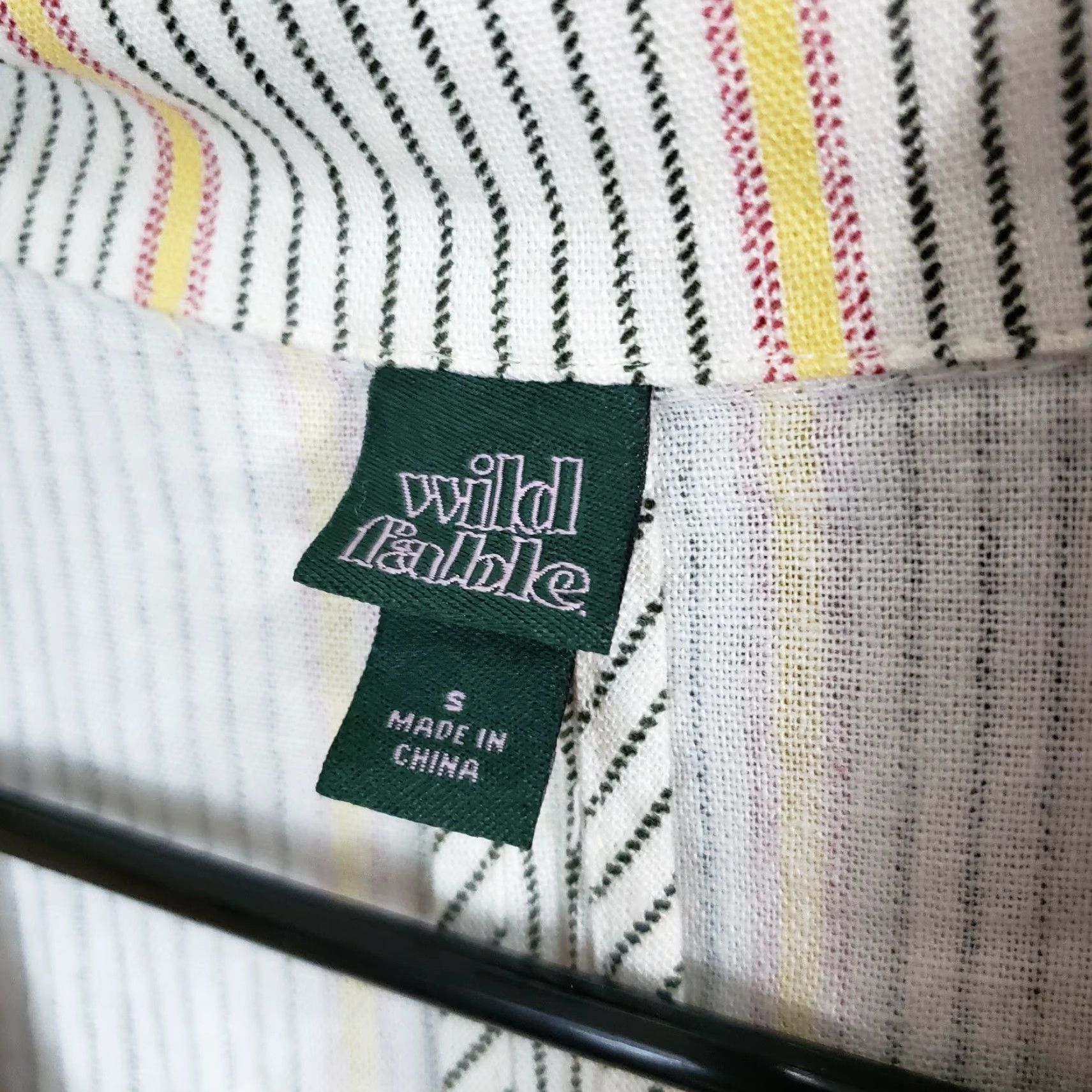 Vintage Wild Fable Blazer Womens Double Breasted Sz Small White Striped Linen Blend Shirt Jacket Size S / US 4 / IT 40 - 5 Thumbnail