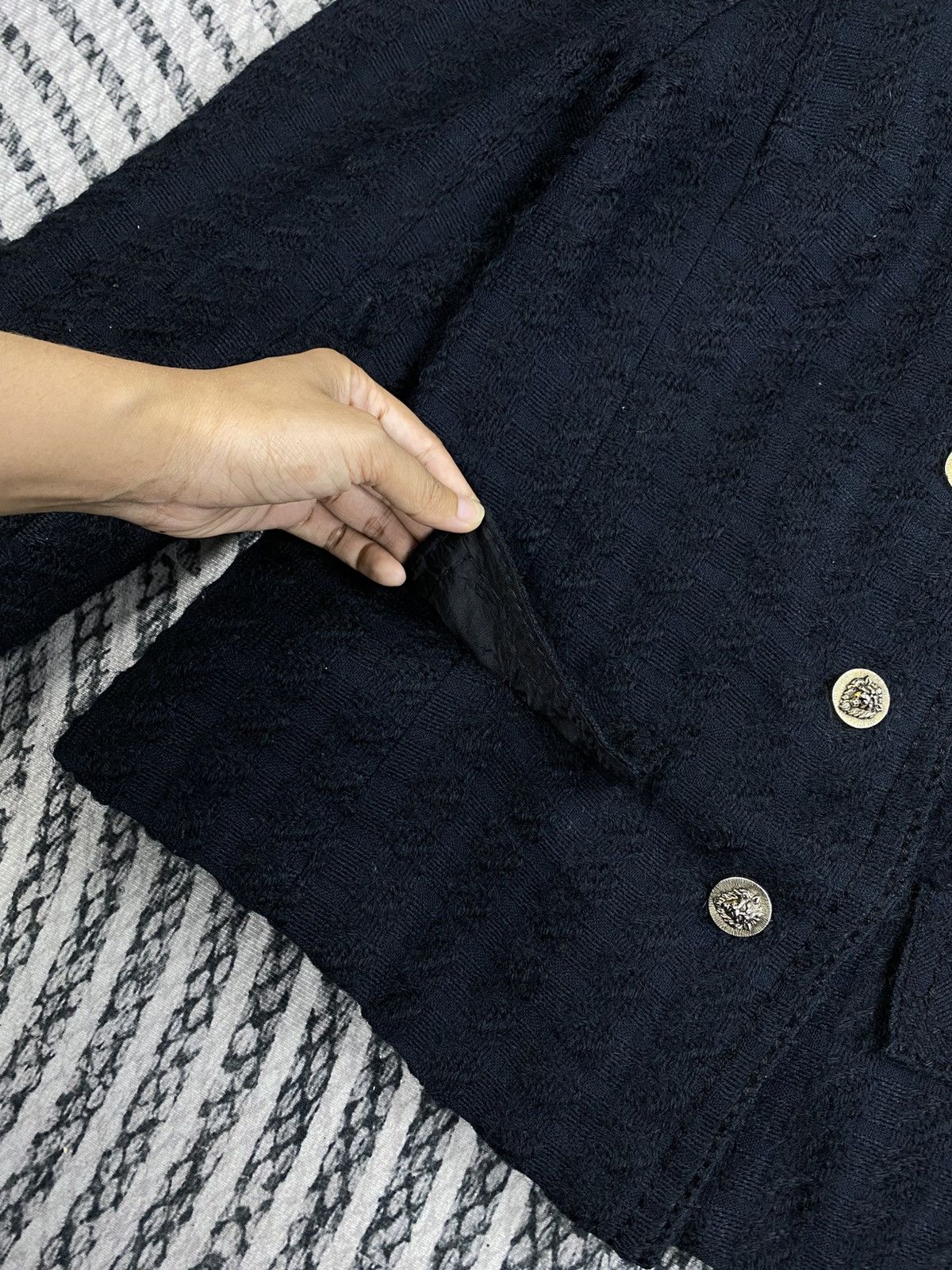 Vintage Vintage Francois Paris Flap Pocket Knit Blazer Style Jacket Size M / US 6-8 / IT 42-44 - 8 Thumbnail