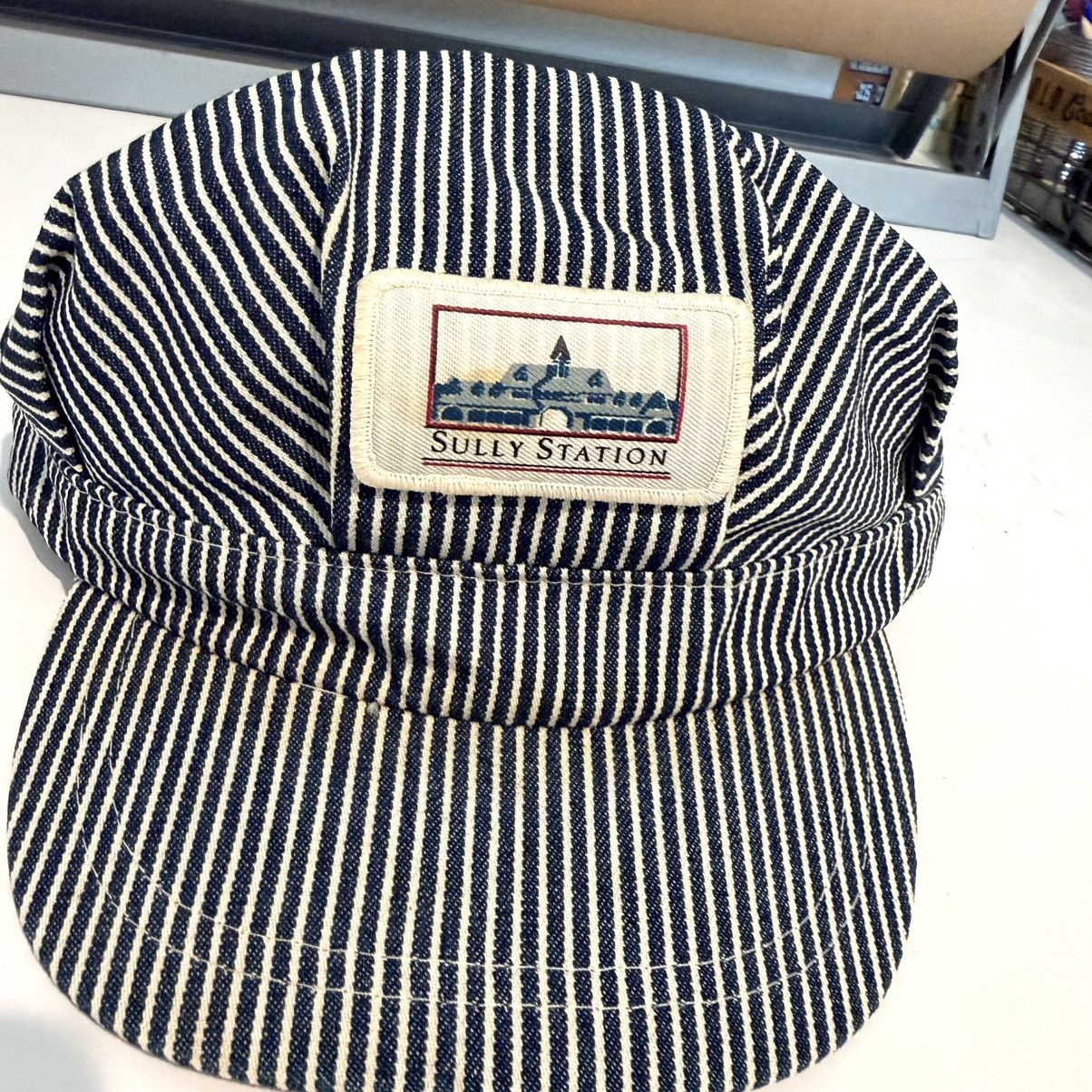 Vintage Vintage Sully Station Conductor Hat Hickory Stripe 70s Size ONE SIZE - 3 Thumbnail
