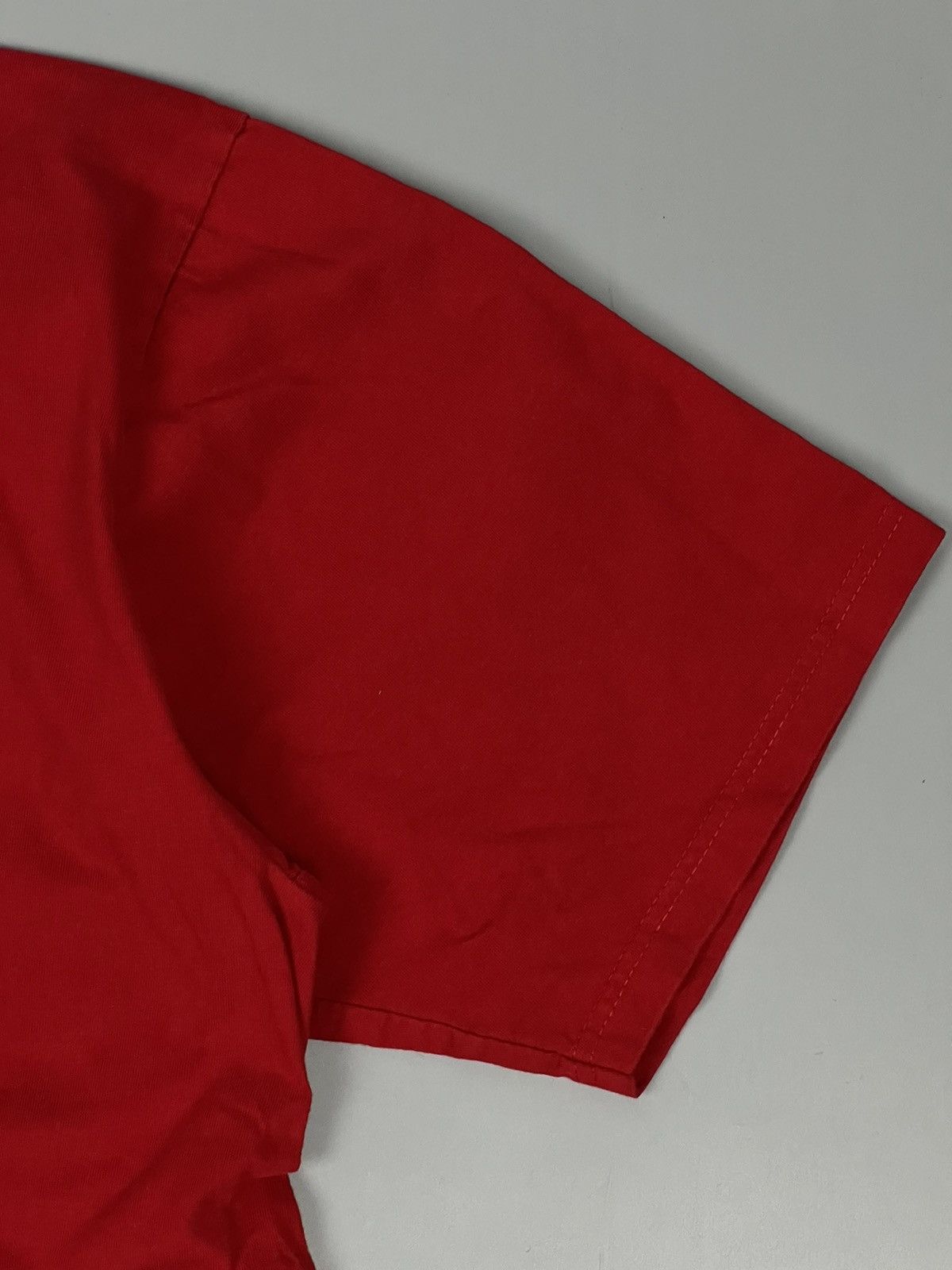 Marithe + Francois Girbaud Girbaud red big logo tshirt 90s Size US XL / EU 56 / 4 - 4 Thumbnail