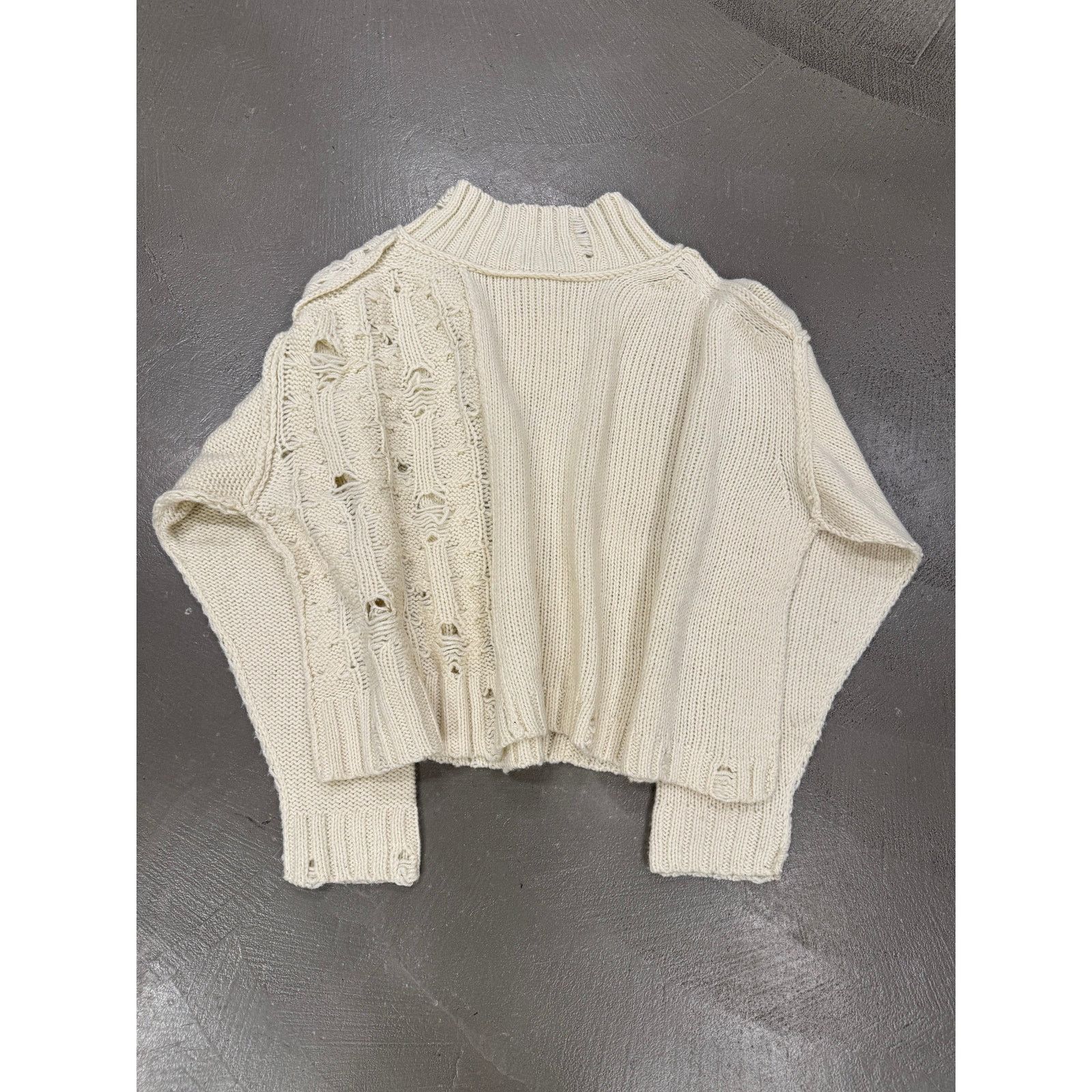 Yohji Yamamoto 2000s Y’s by Yohji Yamamoto cropped reconstructed sweater Size ONE SIZE - 2 Thumbnail