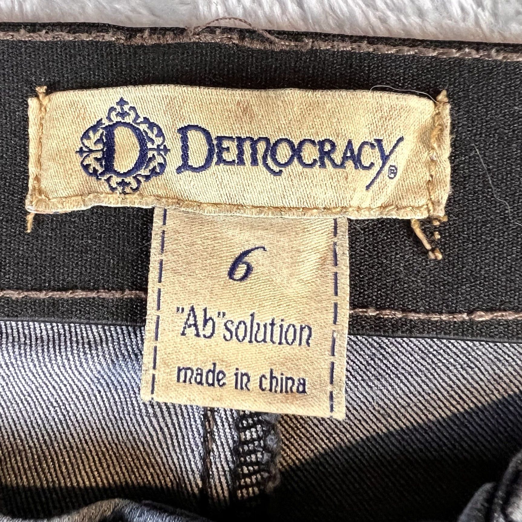 Vintage Democracy Jeans Womens Ab Solution Skinny Dark Wash Denim Size 6 Size 30" / US 8 / IT 44 - 3 Thumbnail