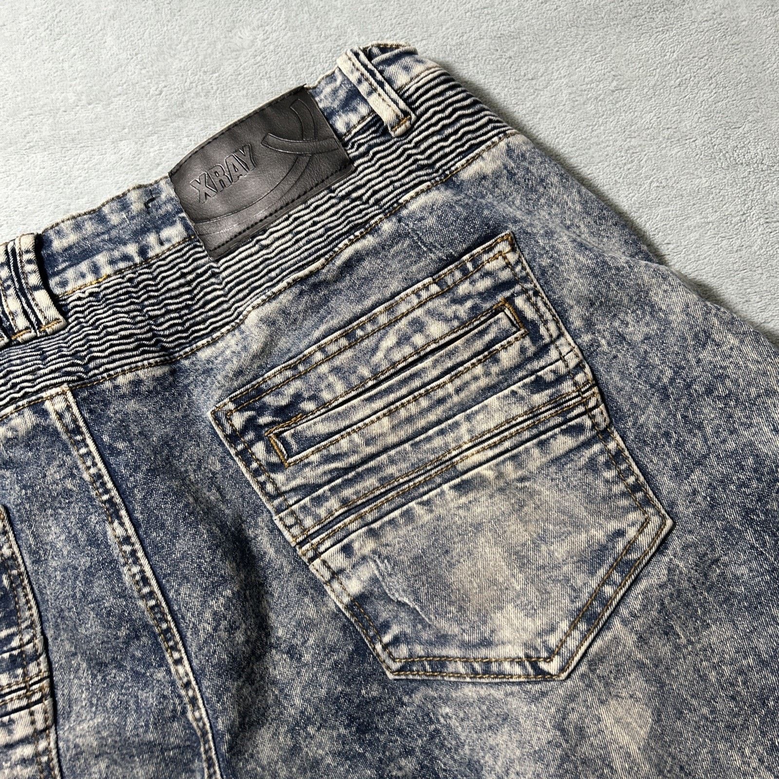 Xray Footwear Grunge Rips Acid Wash Straight Leg Jeans 34x30 Hamilton Size 34" / US 12 / IT 48 - 17 Thumbnail