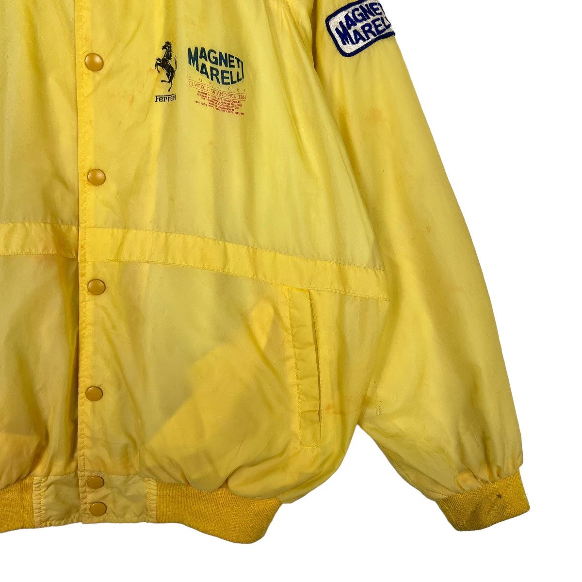 Ferrari 💥 80s VINTAGE FERRARI MAGNETI MARELLI F-1 RACING TEAM Size US L / EU 52-54 / 3 - 5 Thumbnail