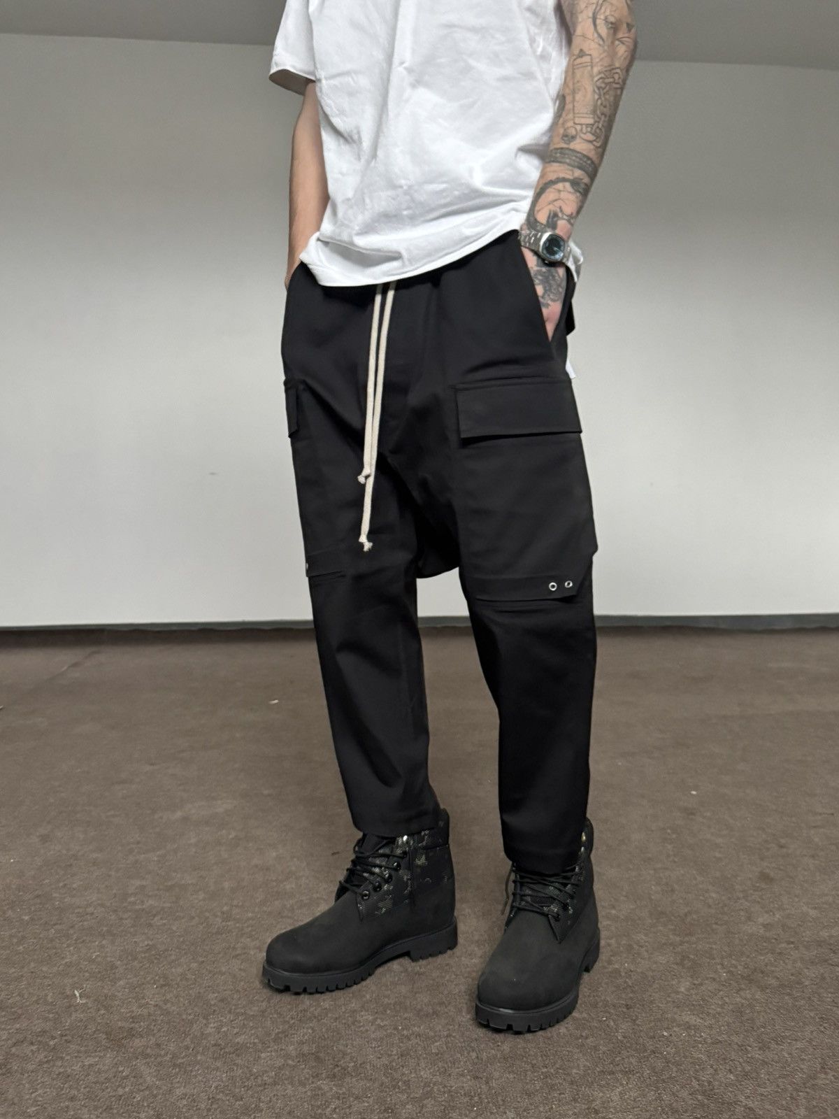 Rick Owens Rick Owens Black Pants Cargo Size US 30 / EU 46 - 4 Thumbnail