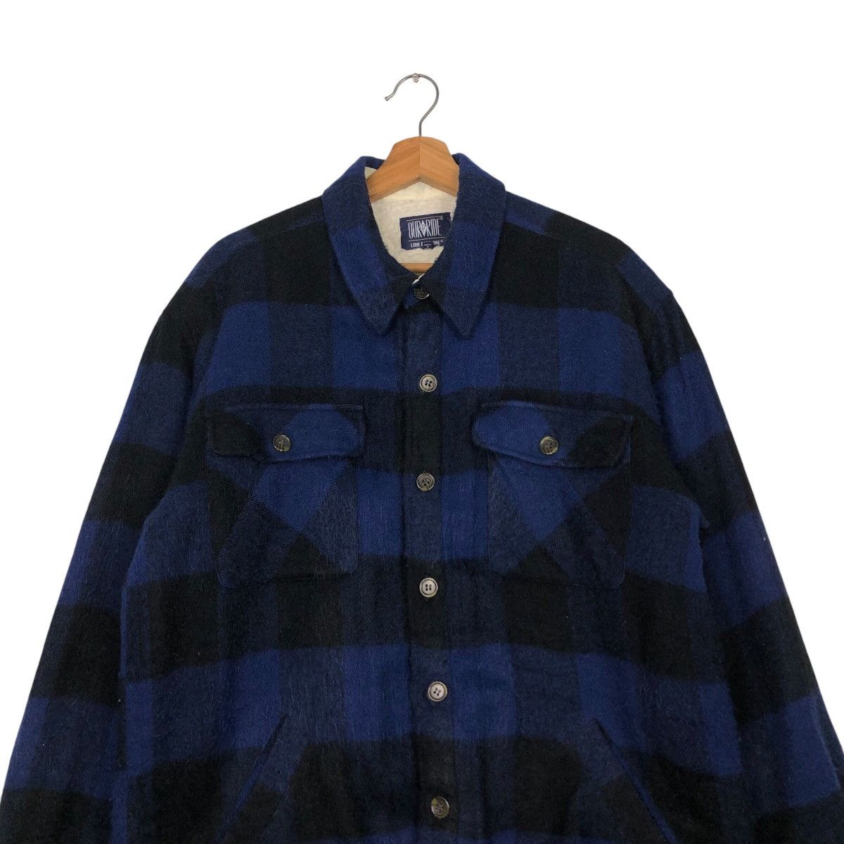 Japanese Brand 📌Vintage Our Pride Flannel Shirt Jacket Tartan Issey Miyake Size US L / EU 52-54 / 3 - 4 Thumbnail
