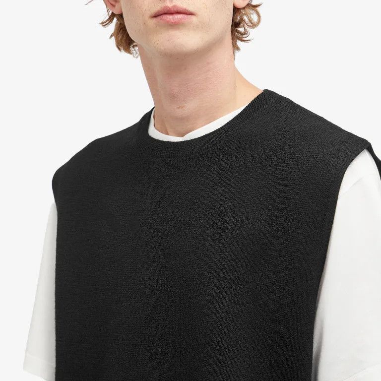 Y-3 o1s22i1n0125 Wool Crewneck Vest in Black Size US S / EU 44-46 / 1 - 5 Thumbnail