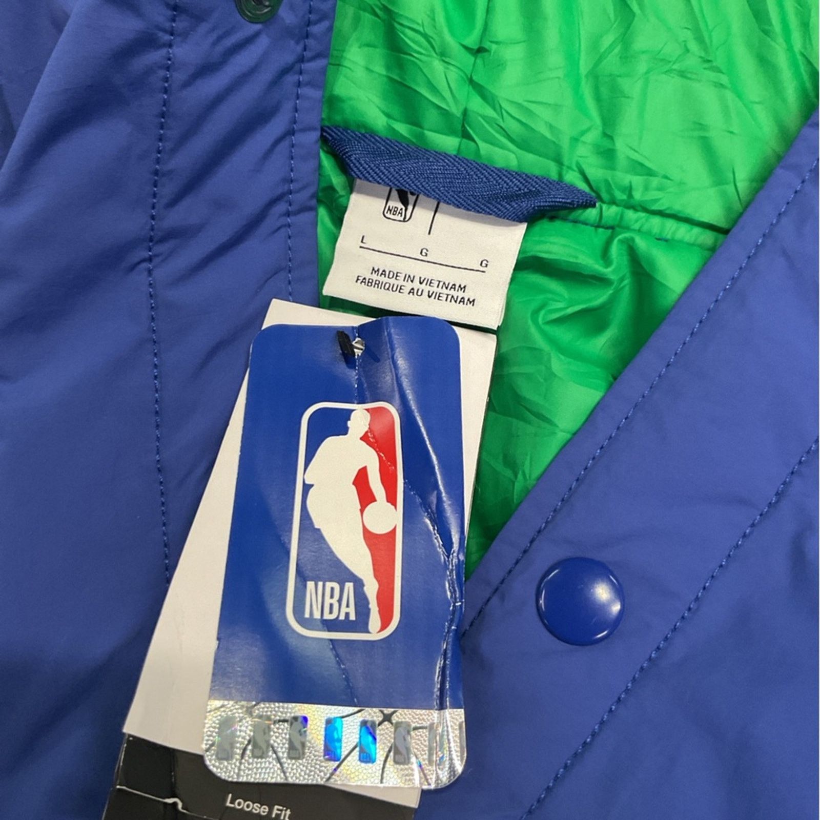 Nike NBA Nike Dallas Mavericks Button Down Puffer Jacket Size US L / EU 52-54 / 3 - 3 Thumbnail