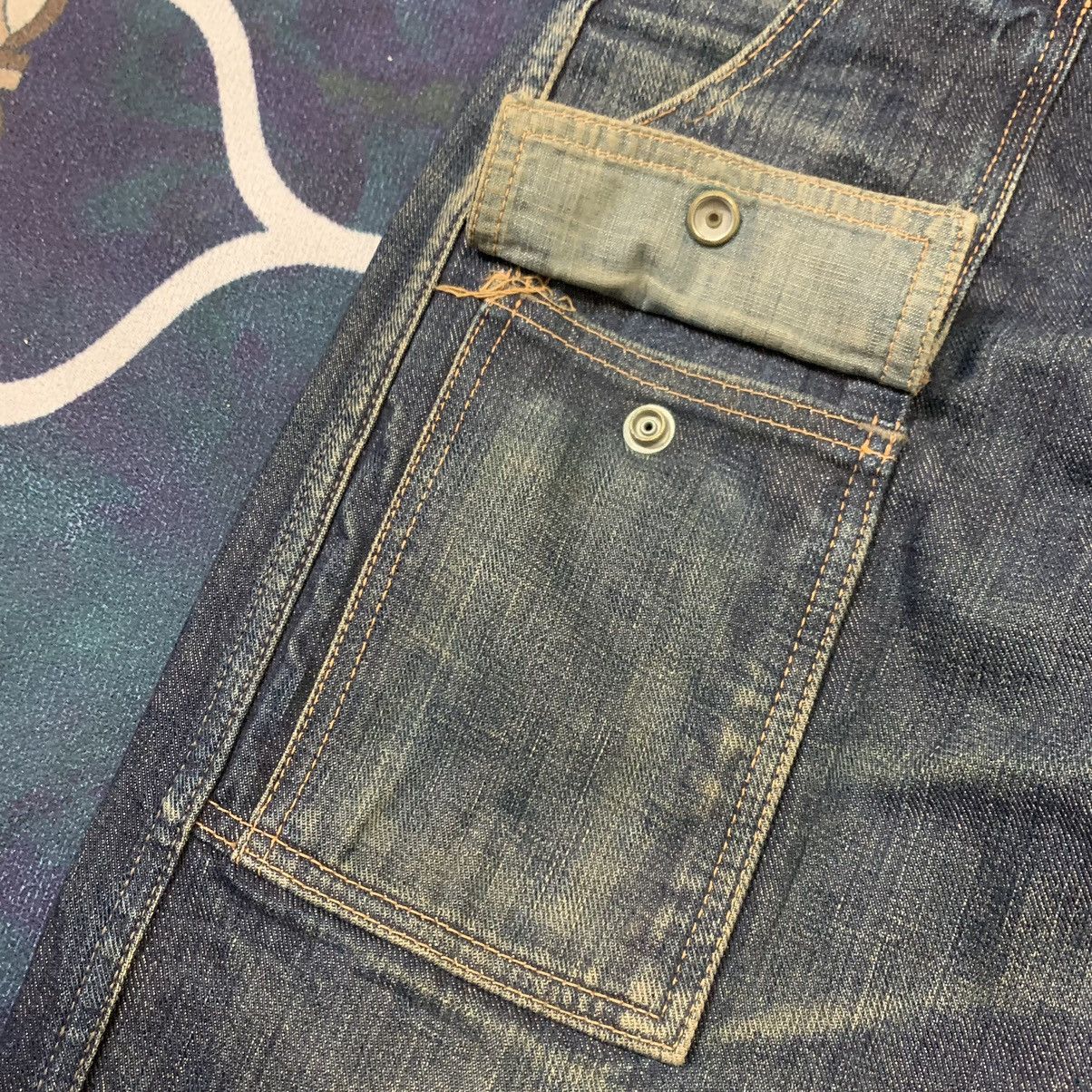 Evisu Vintage Fading Evisu Bush Pants Jeans White Paint Seagull Size US 30 / EU 46 - 14 Thumbnail
