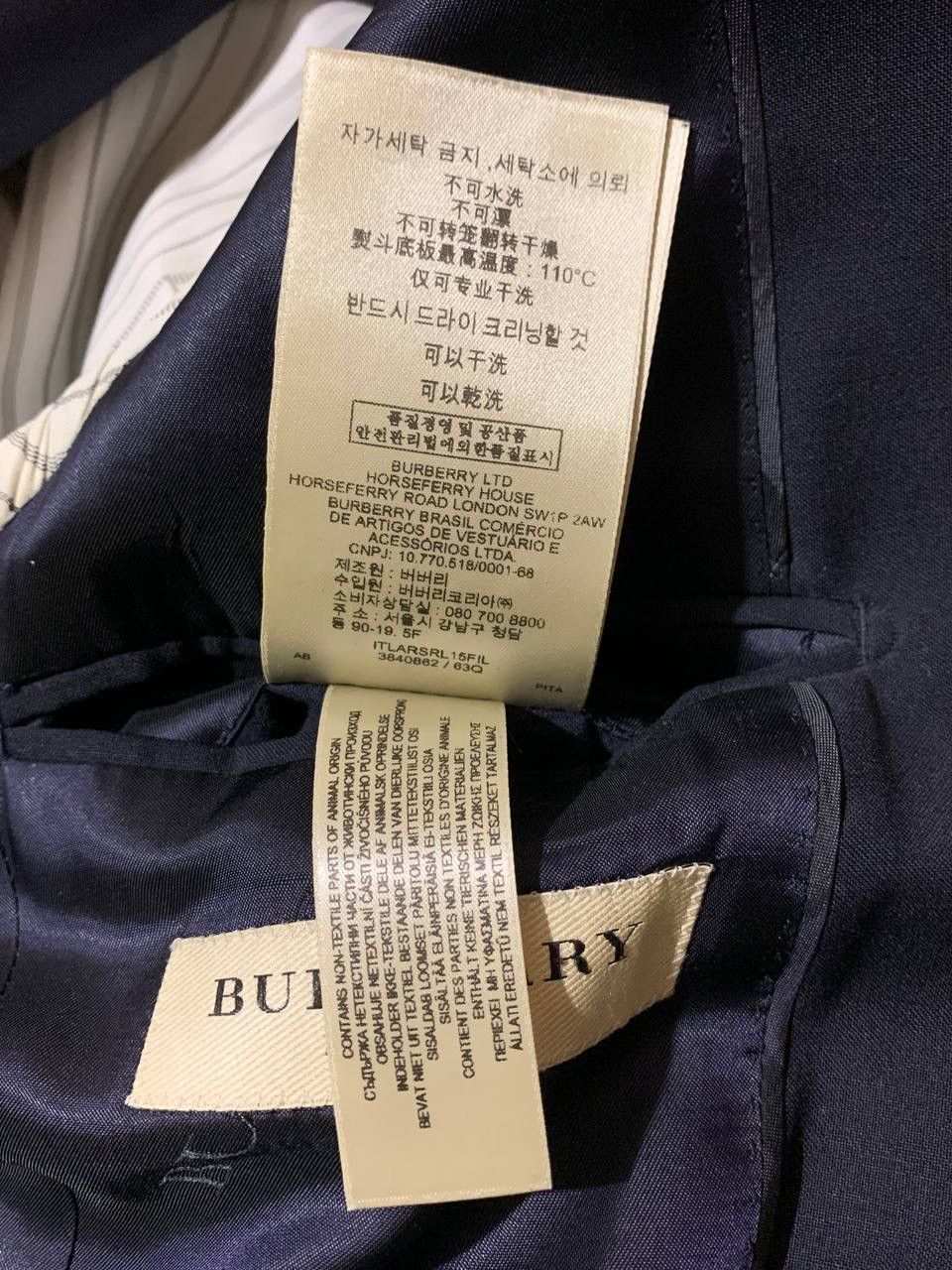 Burberry Burberry Black Blazer Size 54R - 8 Thumbnail