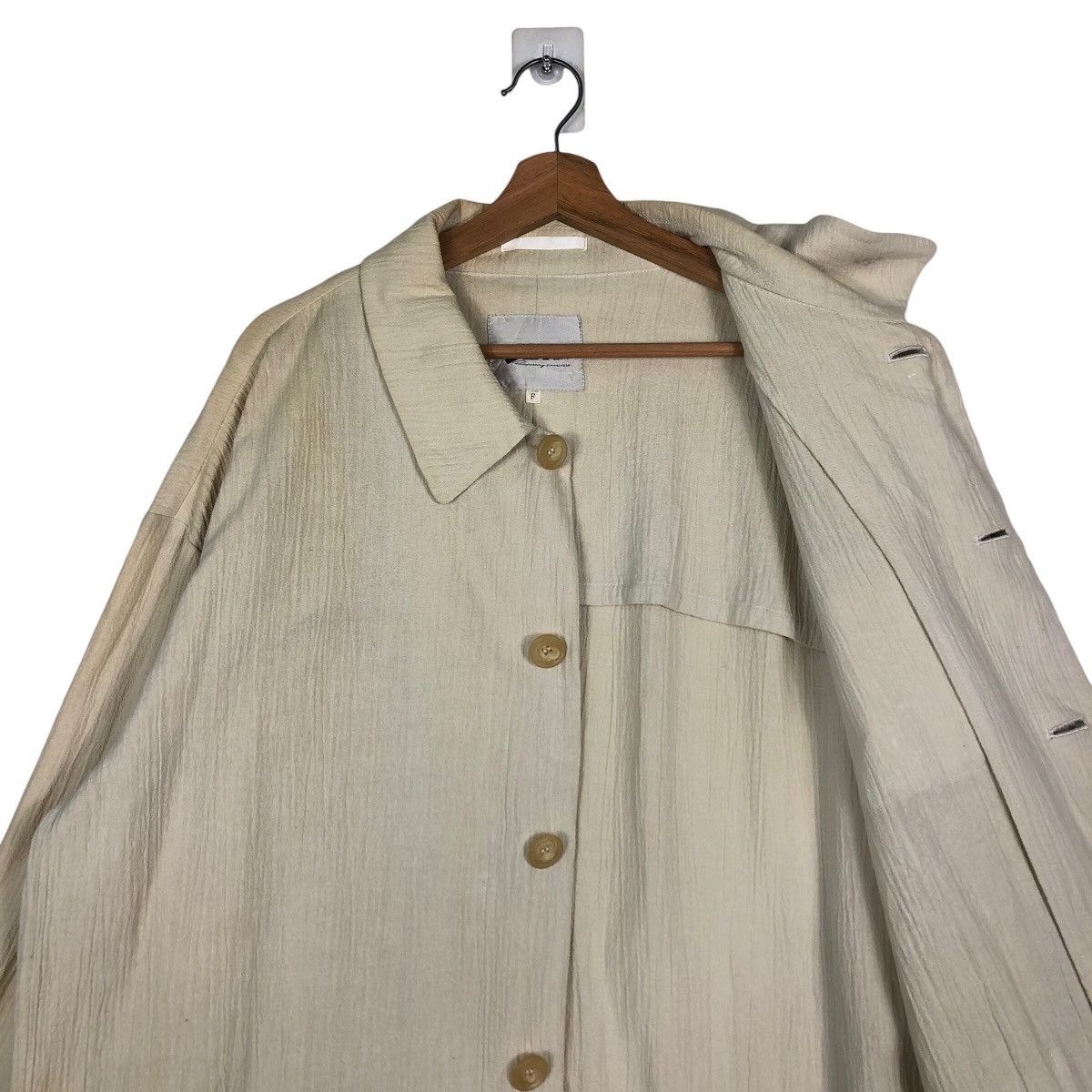 Issey Miyake 🔥Vintage Pleated Button Jacket Work Oversized Jun Men Japan Size US L / EU 52-54 / 3 - 12 Thumbnail
