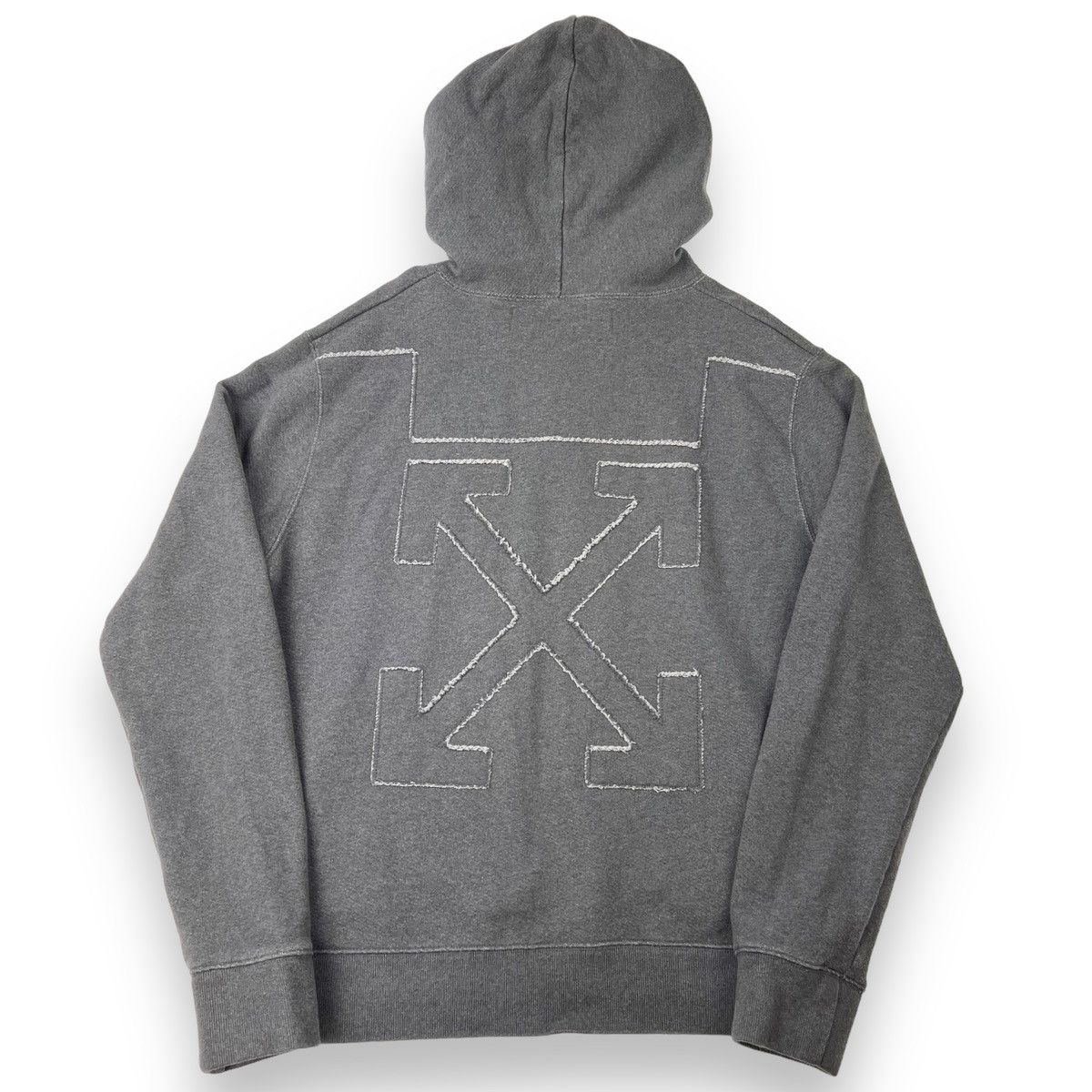 Off-White Off-White Cutout Arrows Grey Hoodie Size US XXL / EU 58 / 5 - 3 Thumbnail