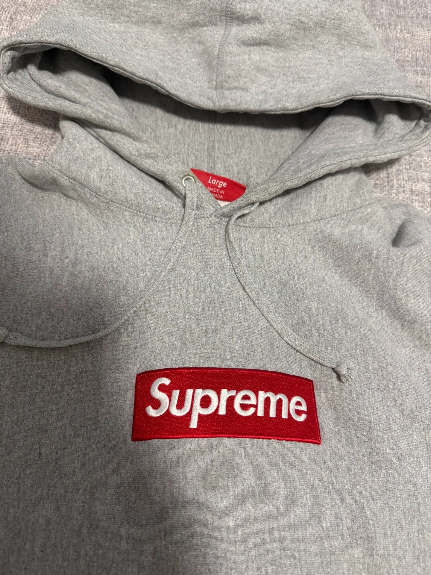 Supreme Supreme FW16 Box Logo Hoodie Gray Over Red L Size US L / EU 52-54 / 3 - 2 Thumbnail