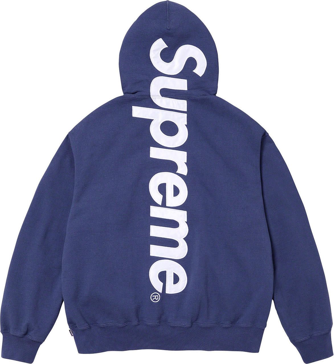 Supreme Supreme Satin Appliqué Logo Hoodie | Grailed
