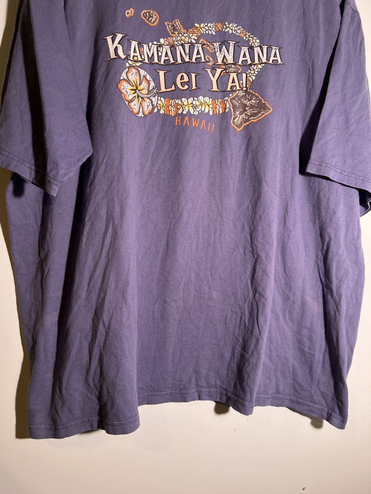 Vintage Y2K 2000’s VTG Vintage Hawaii Kamana Wana Lei Ya! Retro Tee Size US XXL / EU 58 / 5 - 5 Thumbnail