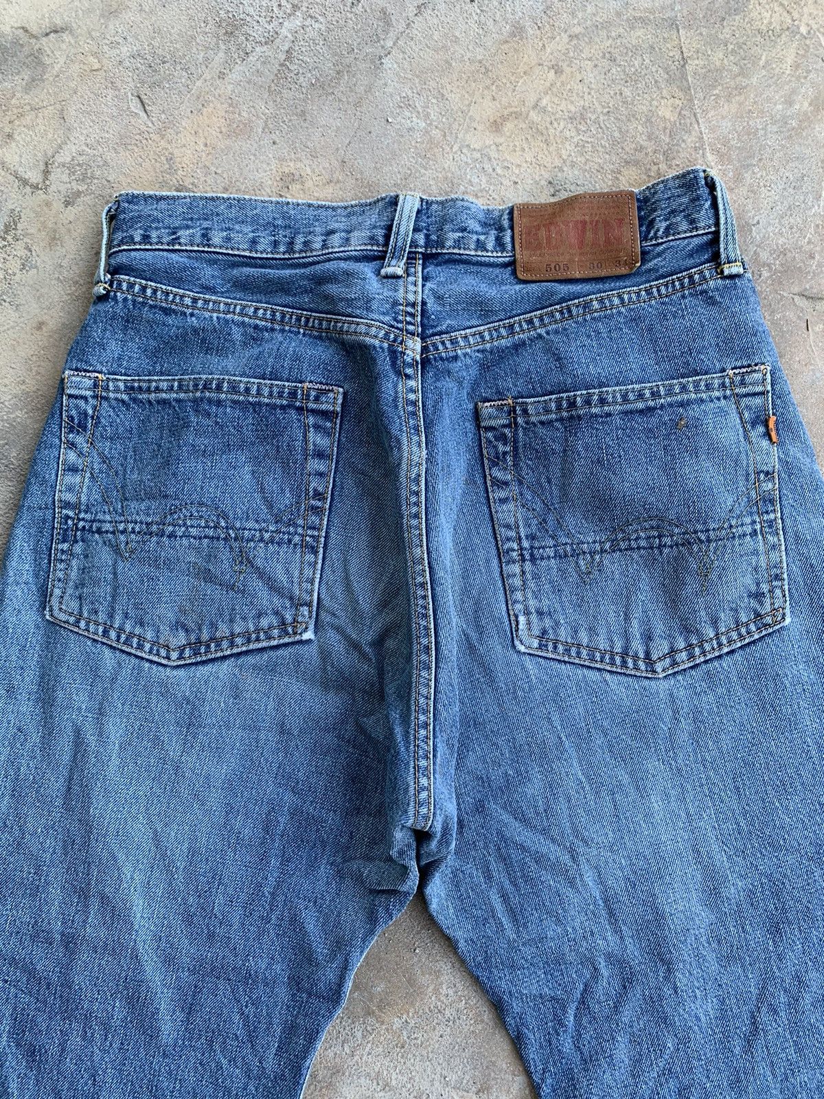 Edwin × Japanese Brand Vintage Distressed Edwin 505 Baggy Redline Selvedge Denim Size US 29 - 6 Thumbnail