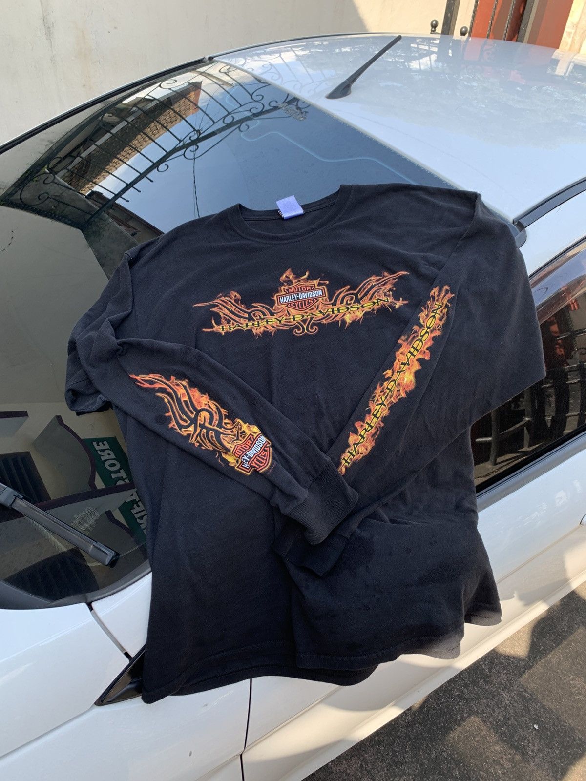 Harley Davidson Harley Davidson Flame Long Sleeve Size US XXL / EU 58 / 5 - 1 Thumbnail