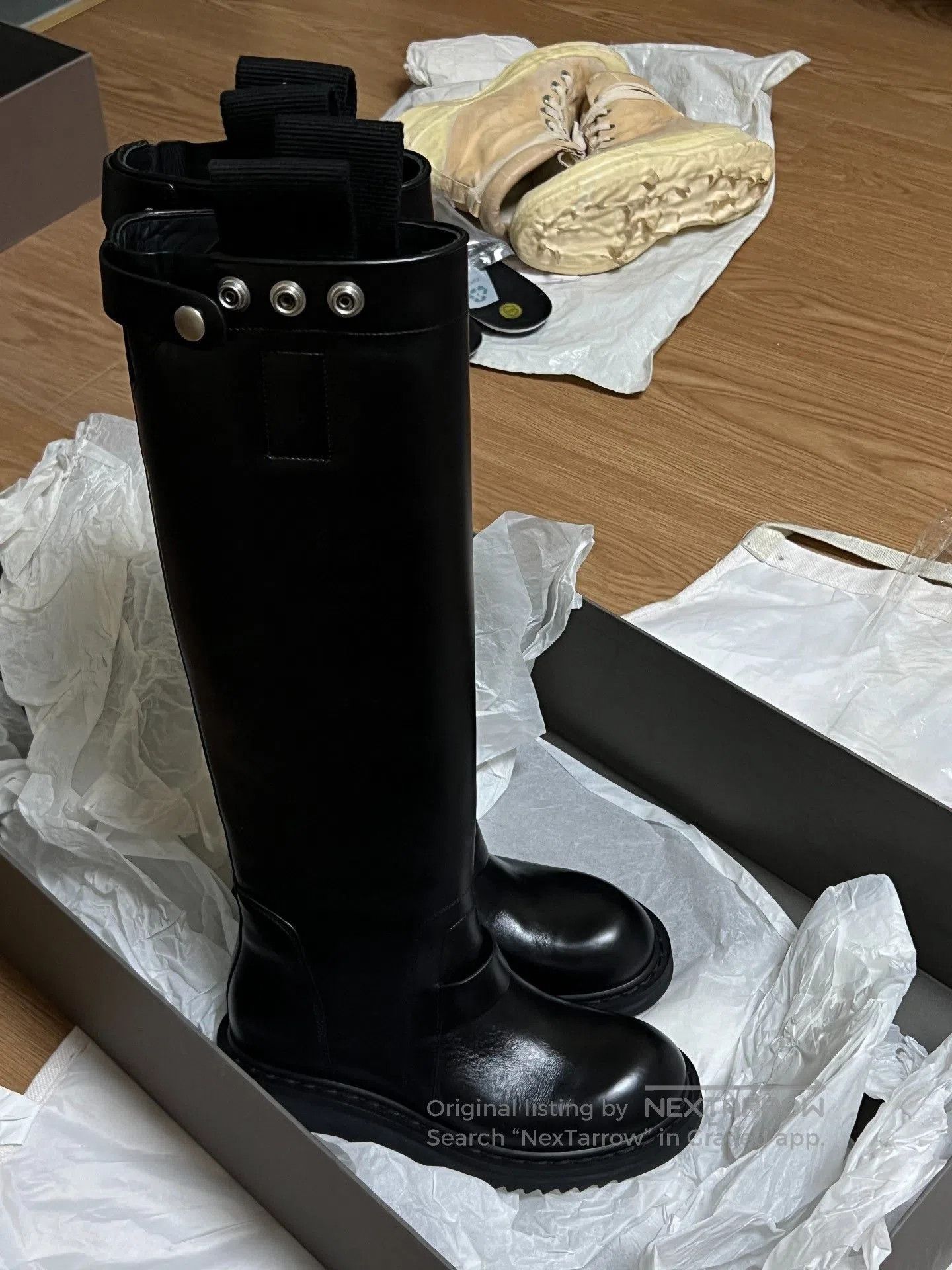 Rick Owens Rick Owens Anthem Jack Boots. Size US 4 / IT 34 - 1 Thumbnail