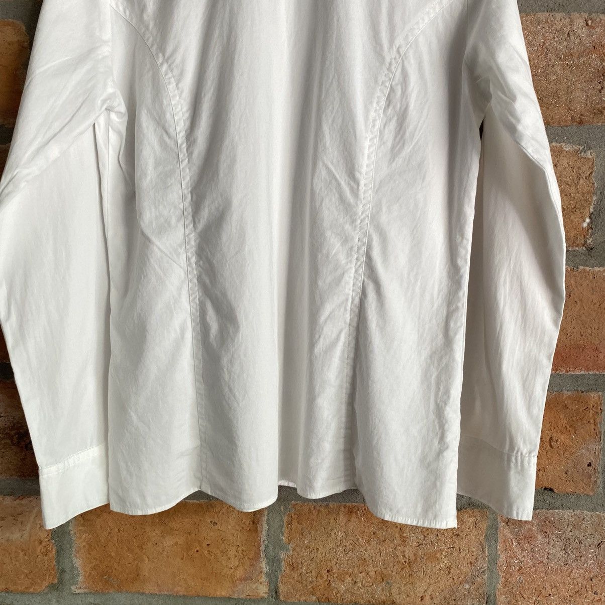 Japanese Brand MEZZO PIANO White Shirt with Heart Pocket Size L / US 10 / IT 46 - 17 Thumbnail