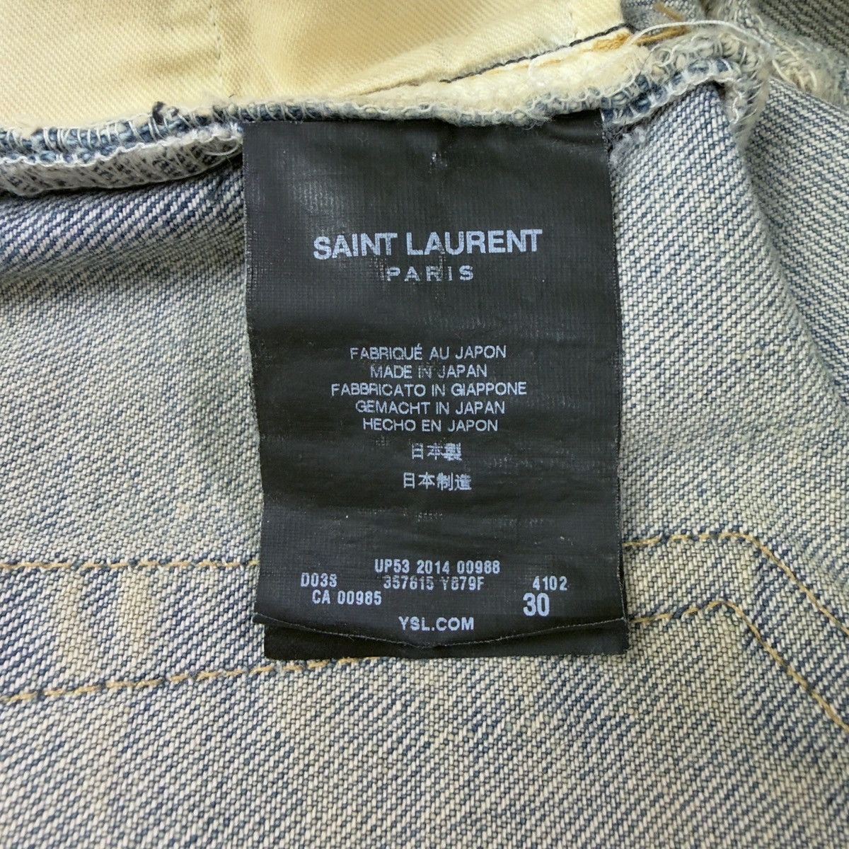 Saint Laurent Paris SAINT LAURENT PARIS FW14 CRASH D02 DENIM Size US 30 / EU 46 - 4 Thumbnail