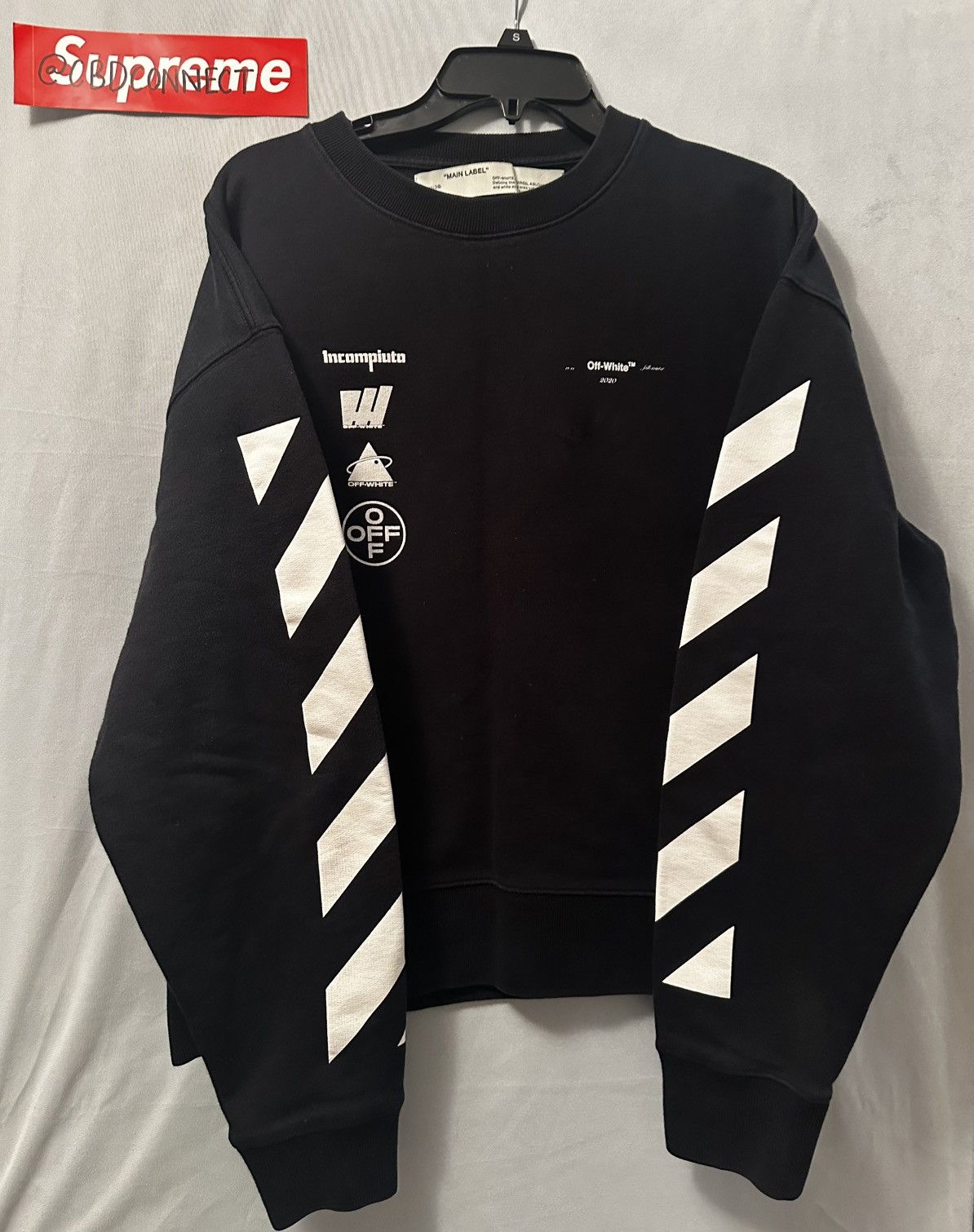 Off-White × Virgil Abloh Off-White x Virgil Abloh “INCOMPIUTO” Sweatshirt Size US M / EU 48-50 / 2 - 3 Thumbnail