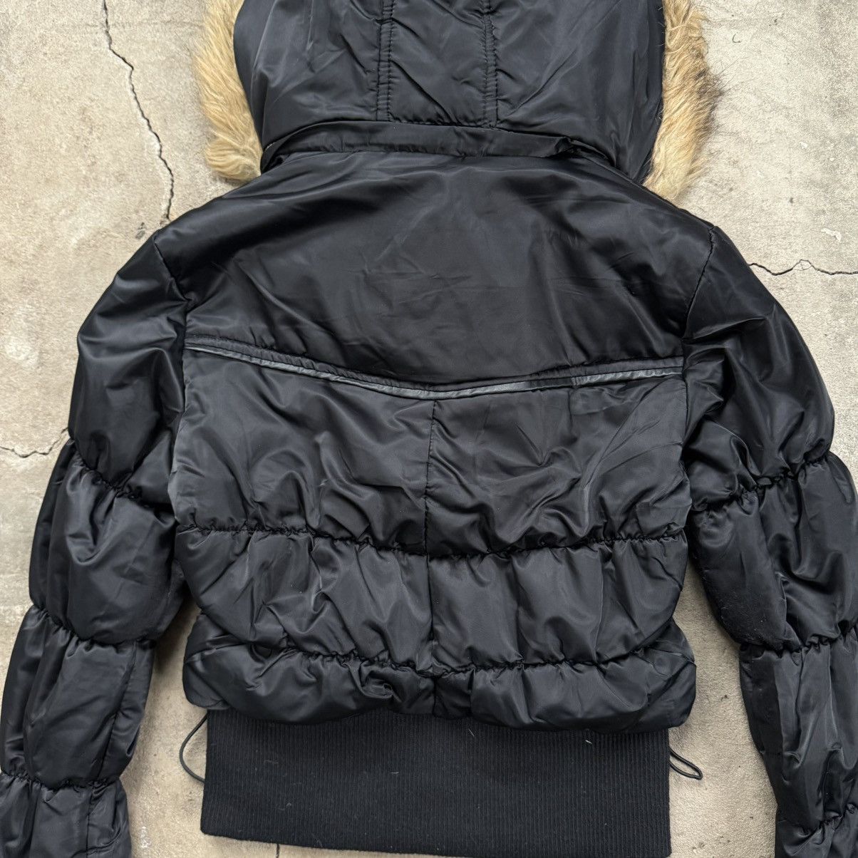 Hysteric Glamour Y2K Fascinate Nylon Puffer Crop Jacket With Fur Hood Size M / US 6-8 / IT 42-44 - 5 Thumbnail